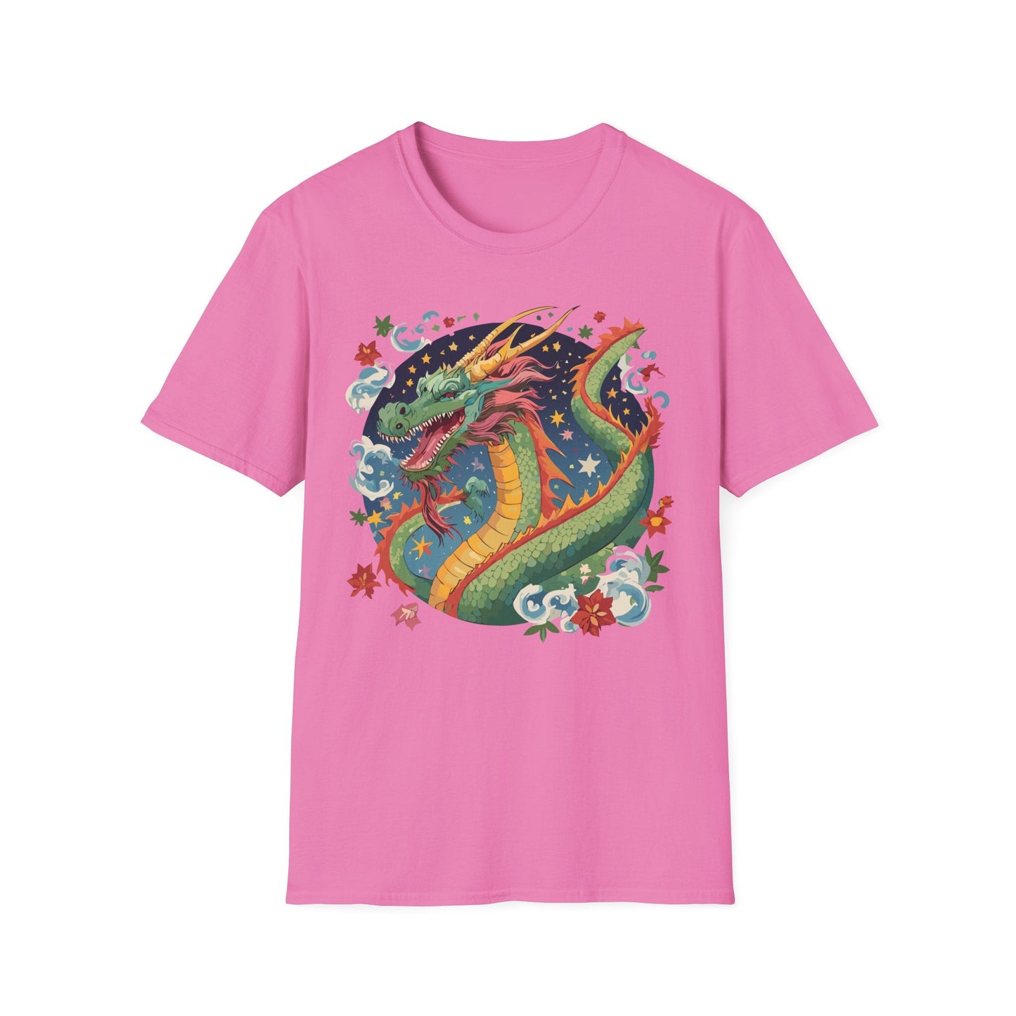 Dragon Graphic Unisex 100 Cotton Tee with Animal Artwork Design 9