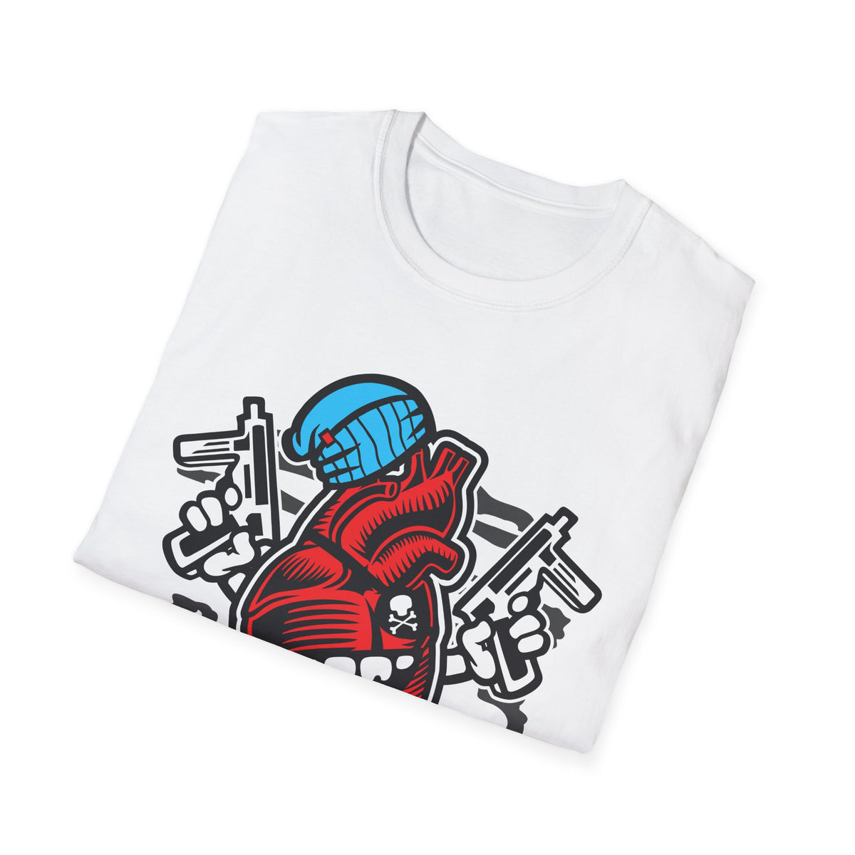Unisex Cotton T-Shirt with Cartoon Graphic Design