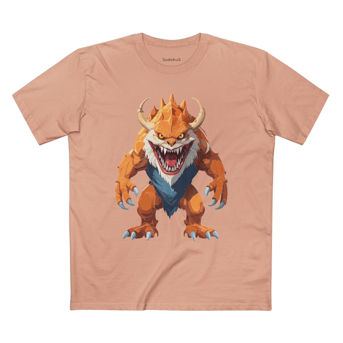 Cartoon Monsters Graphic Unisex 100 Cotton Staple Tee 28