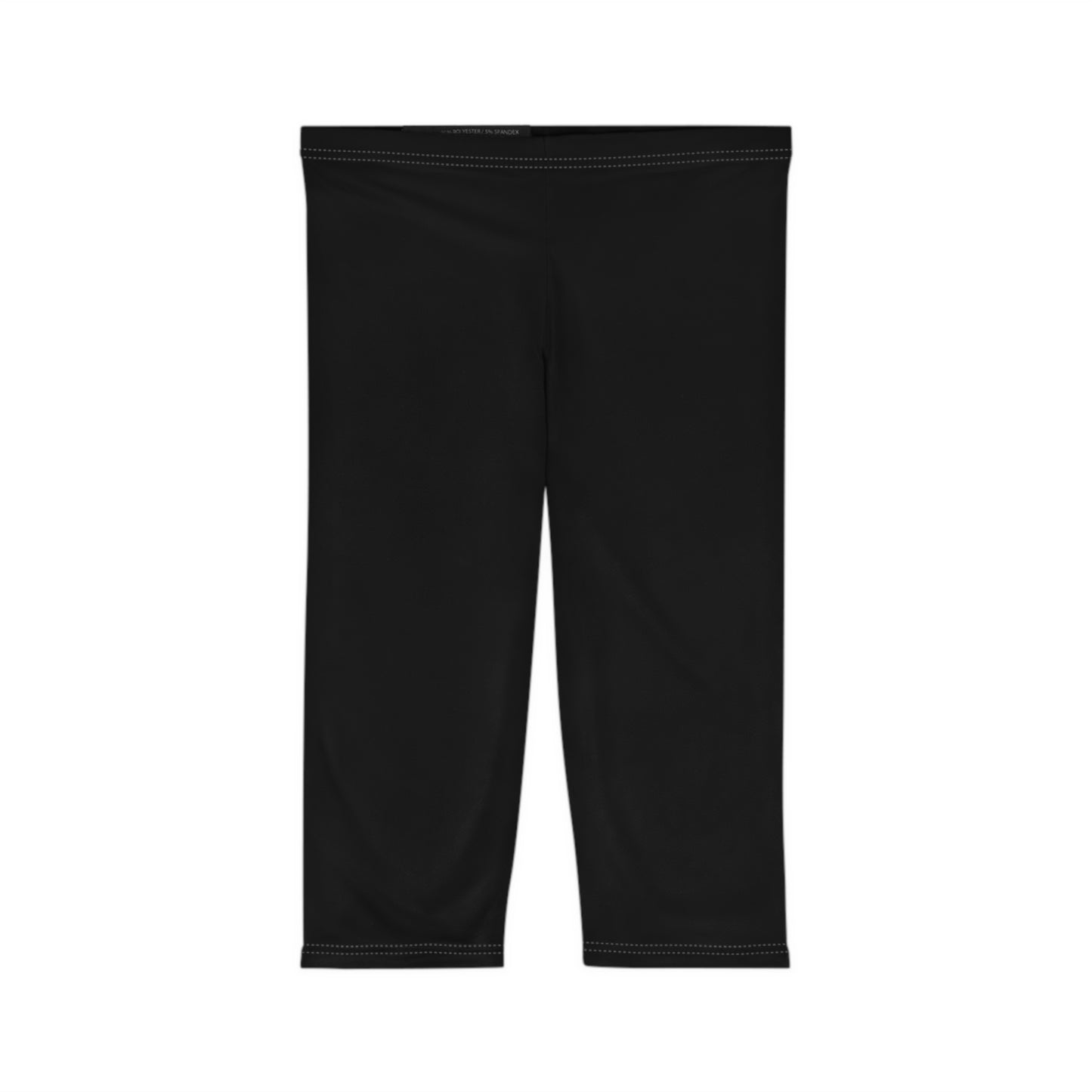 Onyx Color Women's Brushed Suede Poly Span Casual Capri Leggings XS-2XL