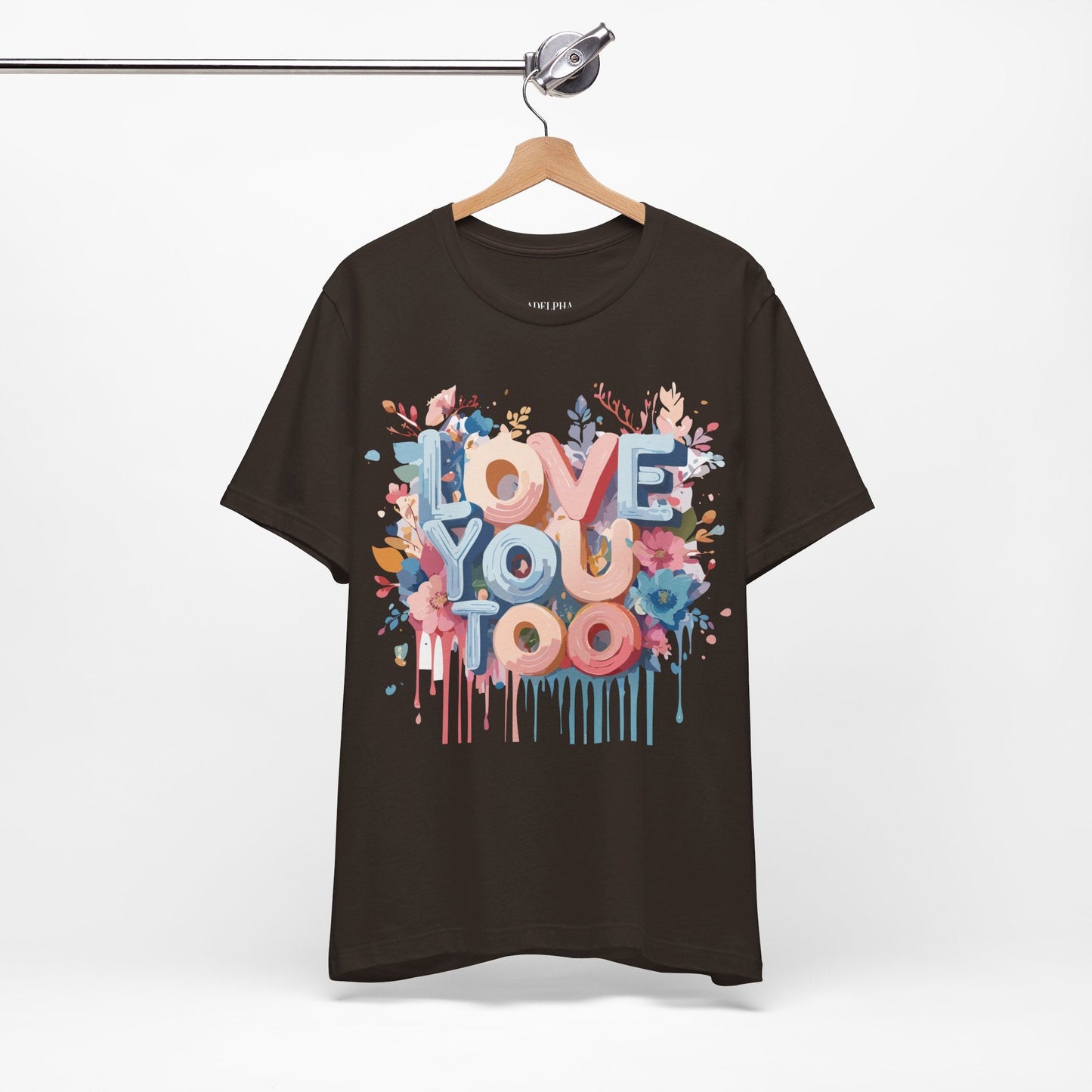 Valentine Graphic Tee Unisex Short Sleeve Art Design By Adelpha Vintage Inspired Tee