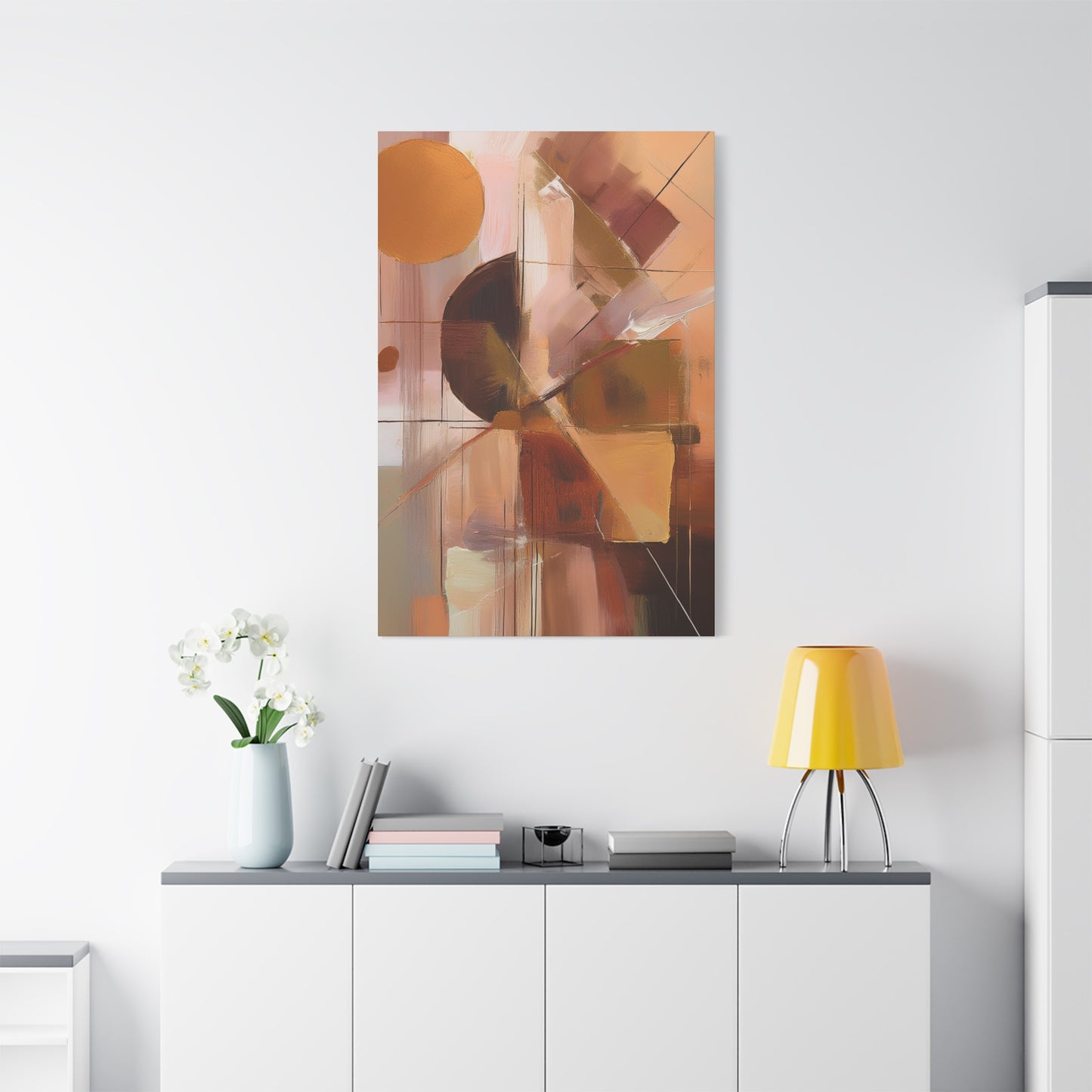 Abstract Geometric Painting Print Canvas 20x24,20x30,24x30 24x32,24x36,30x40 32x48,36x48,40x60 Pine-Wood Inner Frame ABS-50