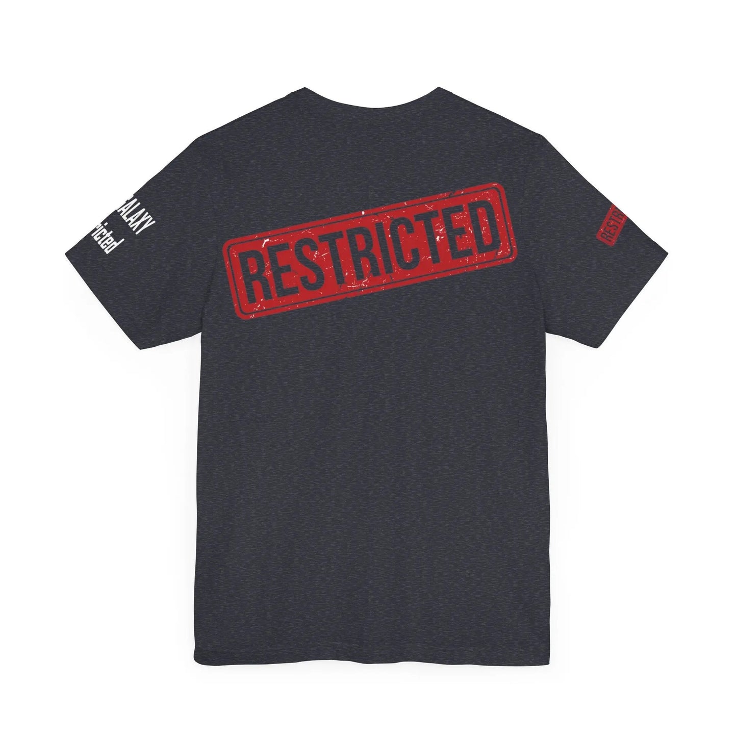 Bad Galaxy Tee Shirt With Red Stamp Made To Order Lightweight 100 Percent Cotton Free Shipping