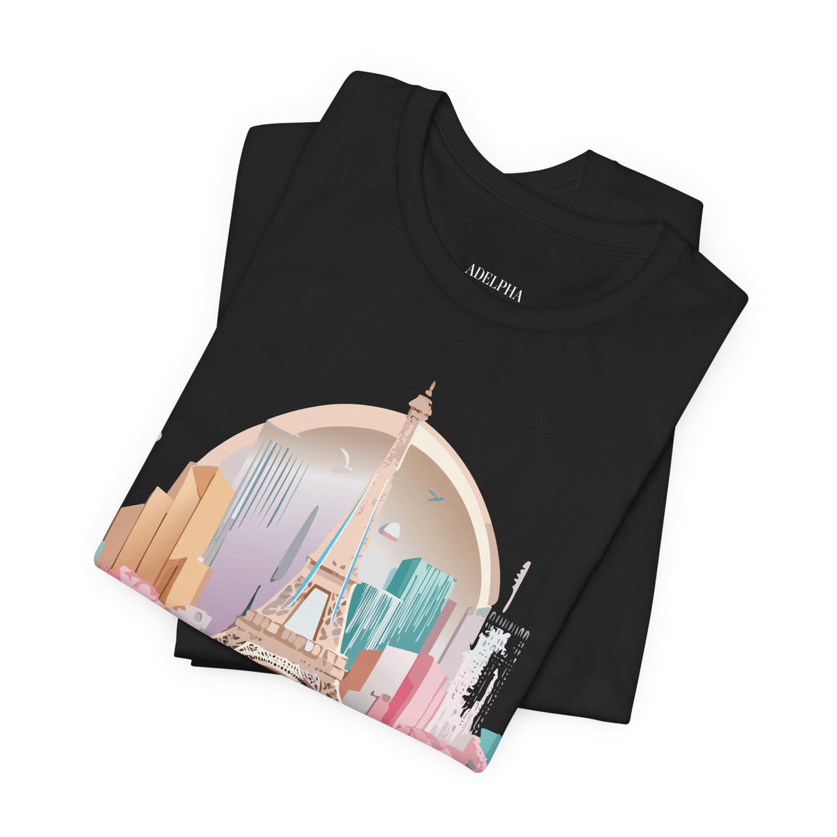 Unisex Cotton Bella+Canvas Tee with Paris