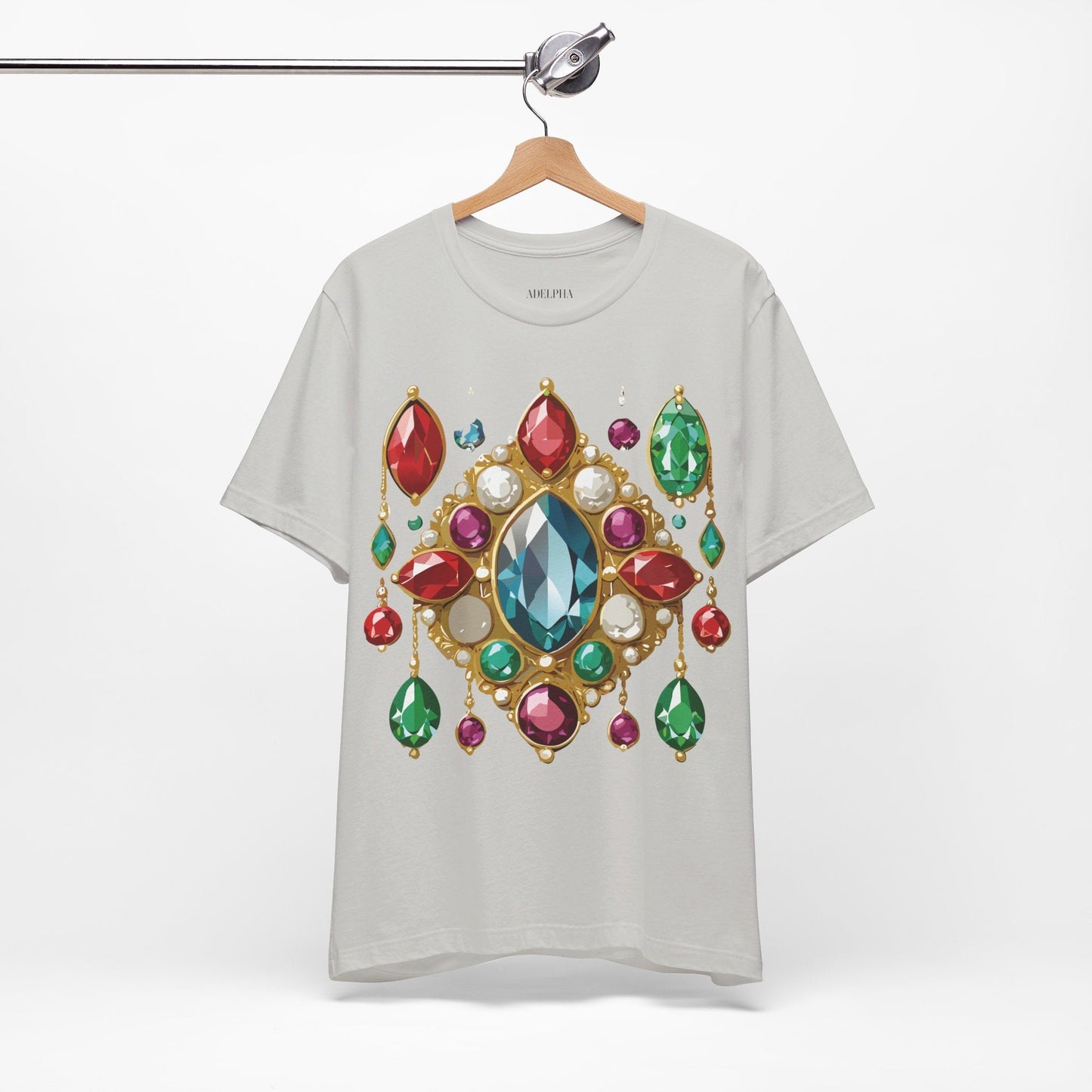 Jewelry Graphic Unisex 100 Cotton Vintage Treasure Art T-Shirt 44