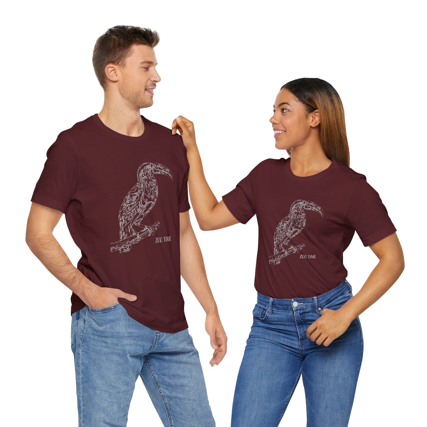 Unisex Tee Shirt with animals Print