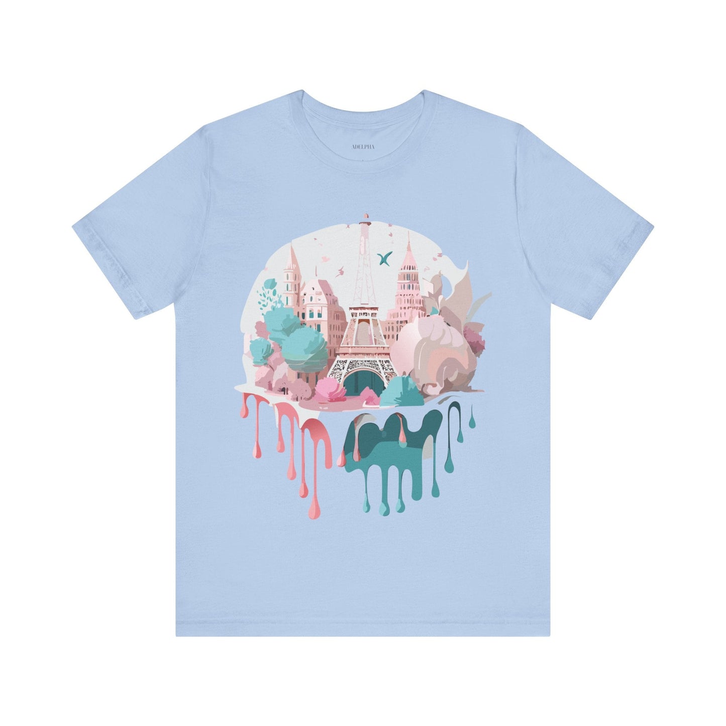 Paris Graphic Tee Unisex Premium Adelpha Art Design Vintage Inspired Short Sleeve Shirt