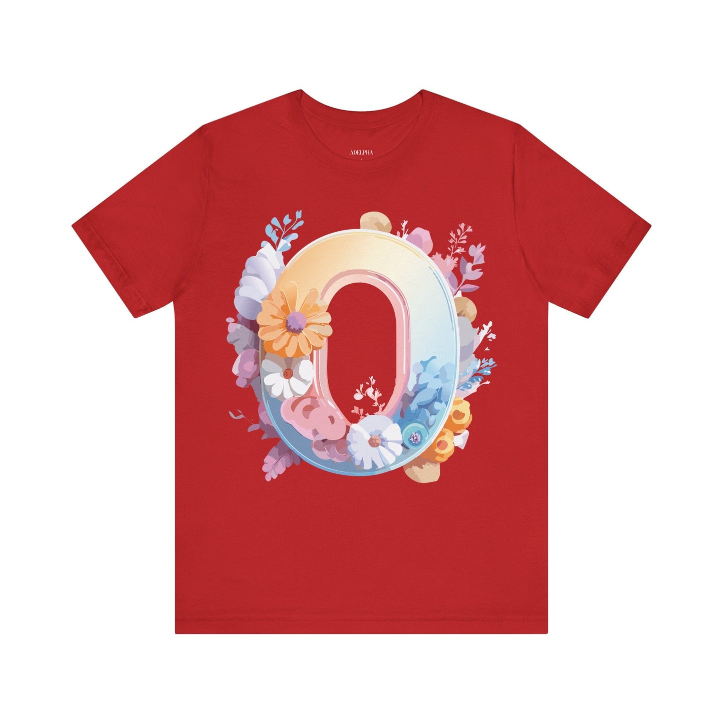 Letter O Shirt Unisex Graphic Tee Vintage Inspired Artwork By Adelpha Premium Short Sleeve