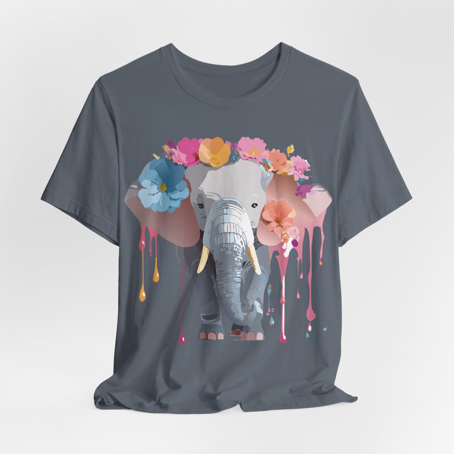 Vintage Inspired Adelpha Elephant Graphic T Shirt Unisex Short Sleeve Premium Artwork