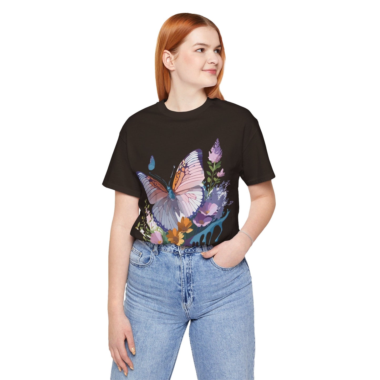 Butterfly Graphic Tee Unisex Adelpha Vintage Inspired Art Design Tee