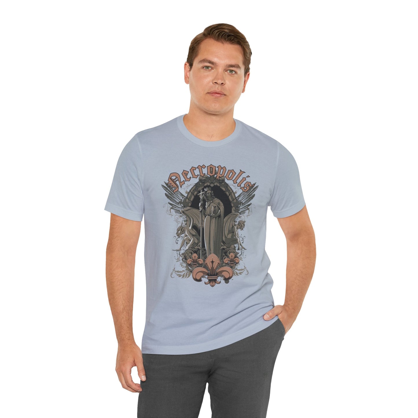 Gothic Skull Graphic Unisex Cotton T-Shirt r7