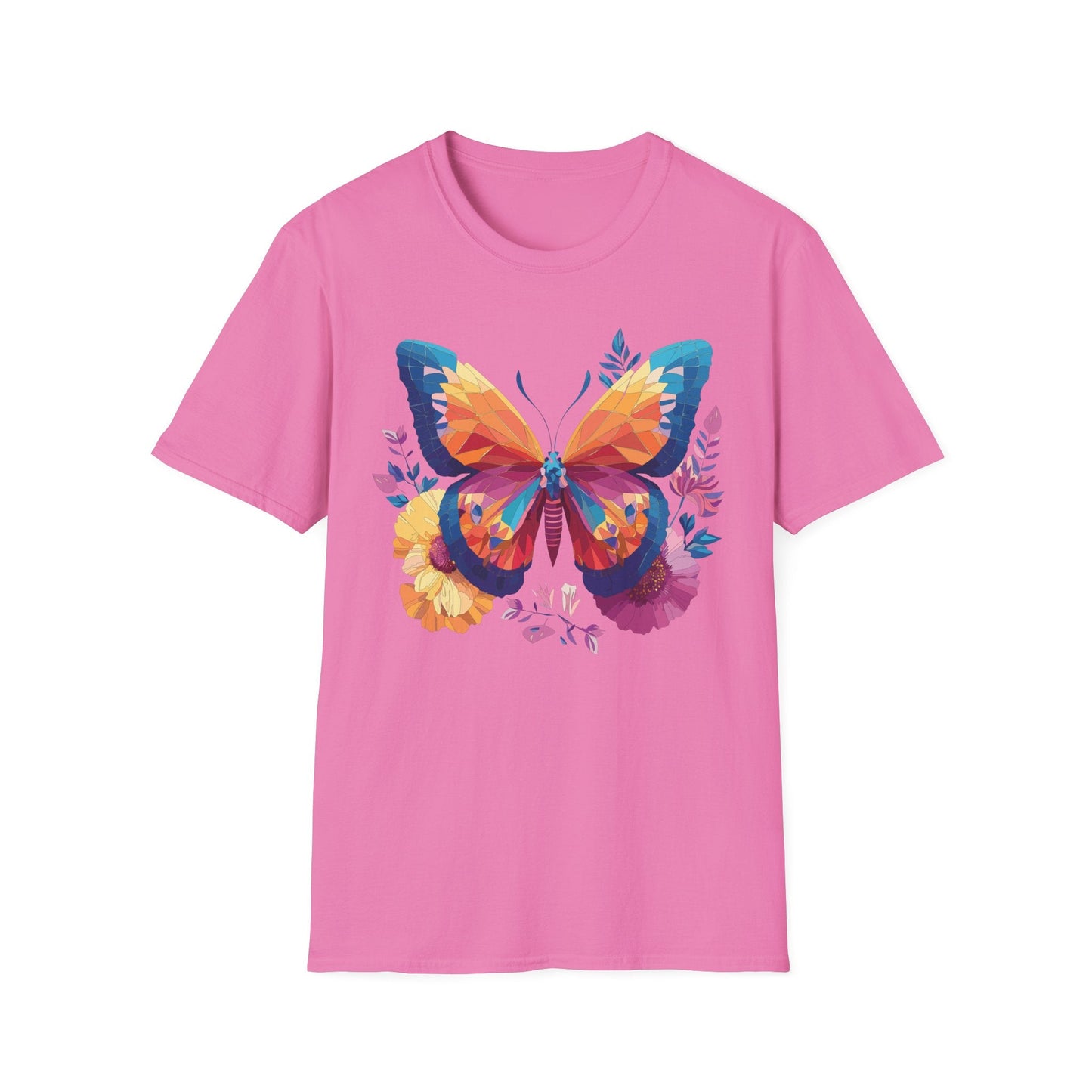 Butterfly Shirt Unisex Softstyle Short Sleeve Tee Monarch Butterfly 100 Percent Cotton