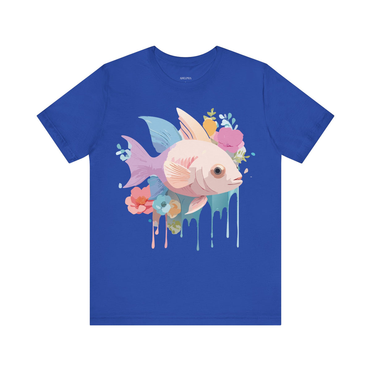 Fish Graphic Design Tee Bella+Canvas Unisex 100 Cotton Tee Shirt a103