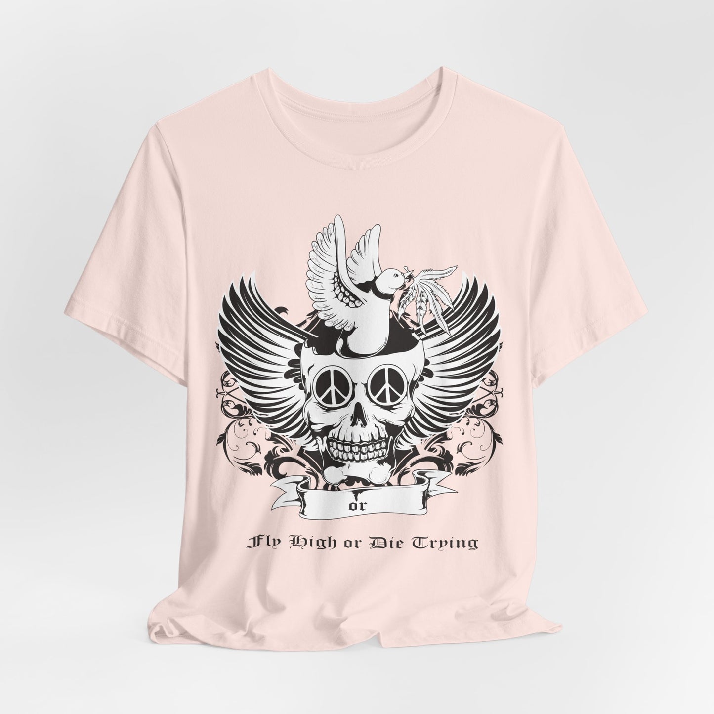 Bird Skull Graphic Design Tee, Skull Shirt, Vintage Tees, Art Design T-Shirt, Vintage Graphic Tee, Art Shirts with Skulls