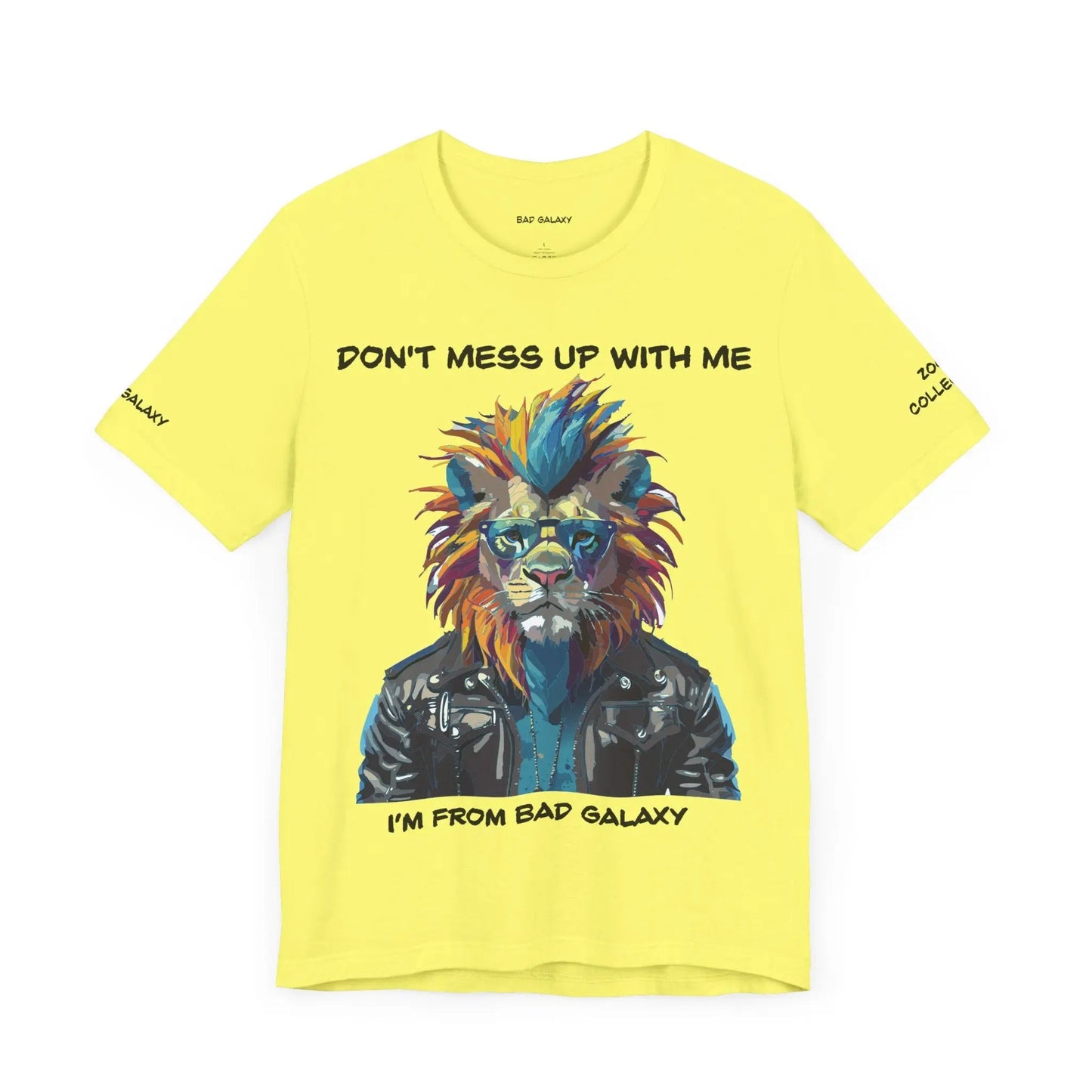 Bad Galaxy Animal T Shirt 100 Percent Cotton Eco Friendly Ink USA Printed Durable Stitching