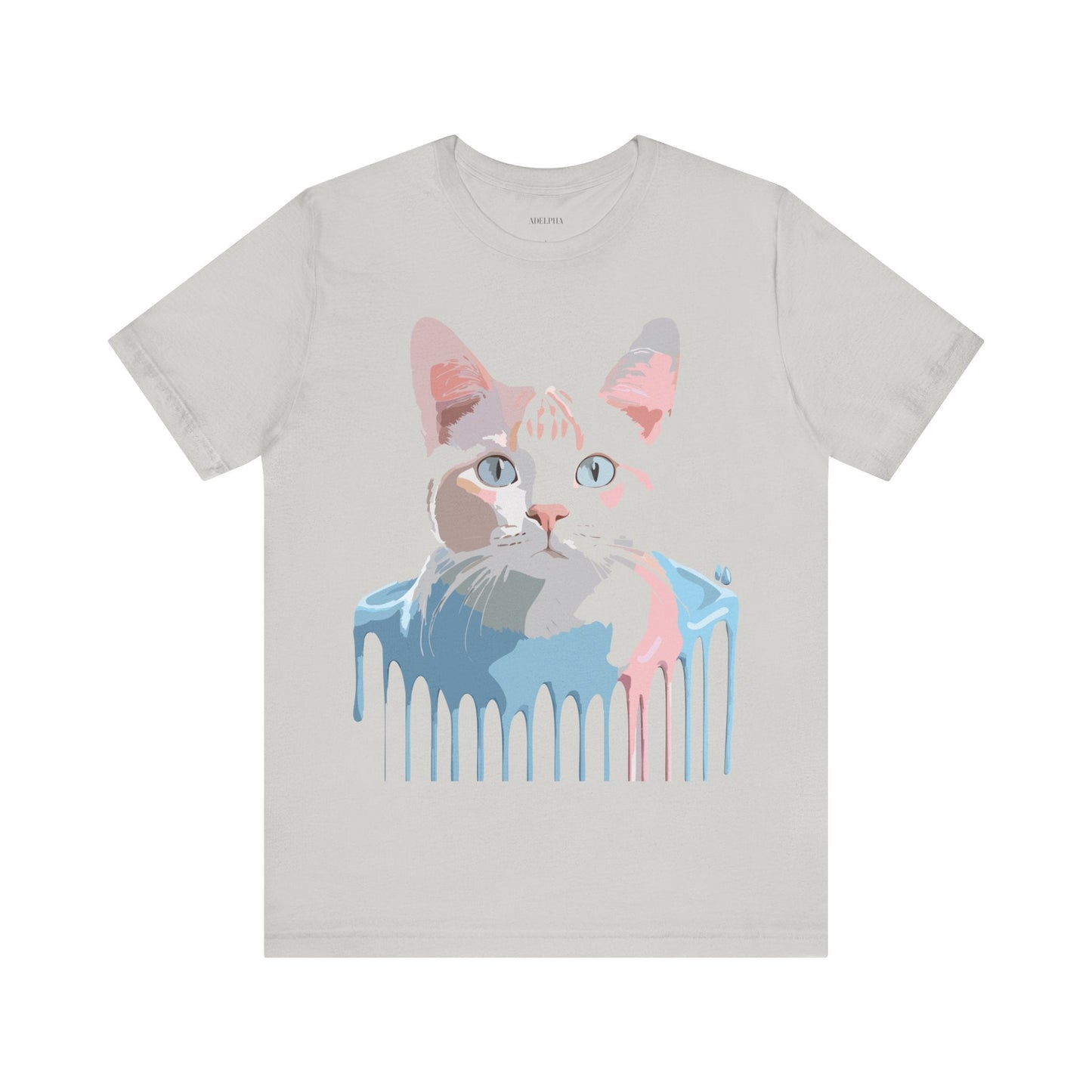 Adelpha Cat Graphic T Shirt Unisex Short Sleeve Vintage Artwork Tee