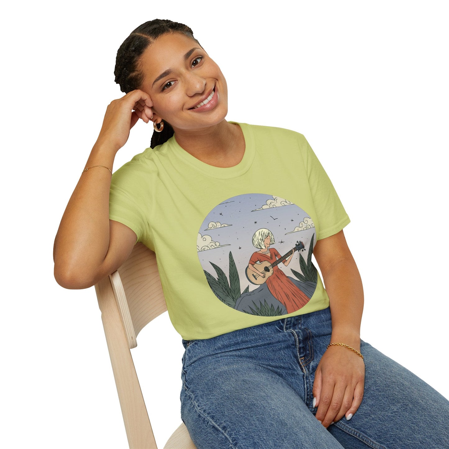 Womens Graphic T Shirts Art Design Tee Unisex Softstyle Gildan 64000 100 Percent Cotton