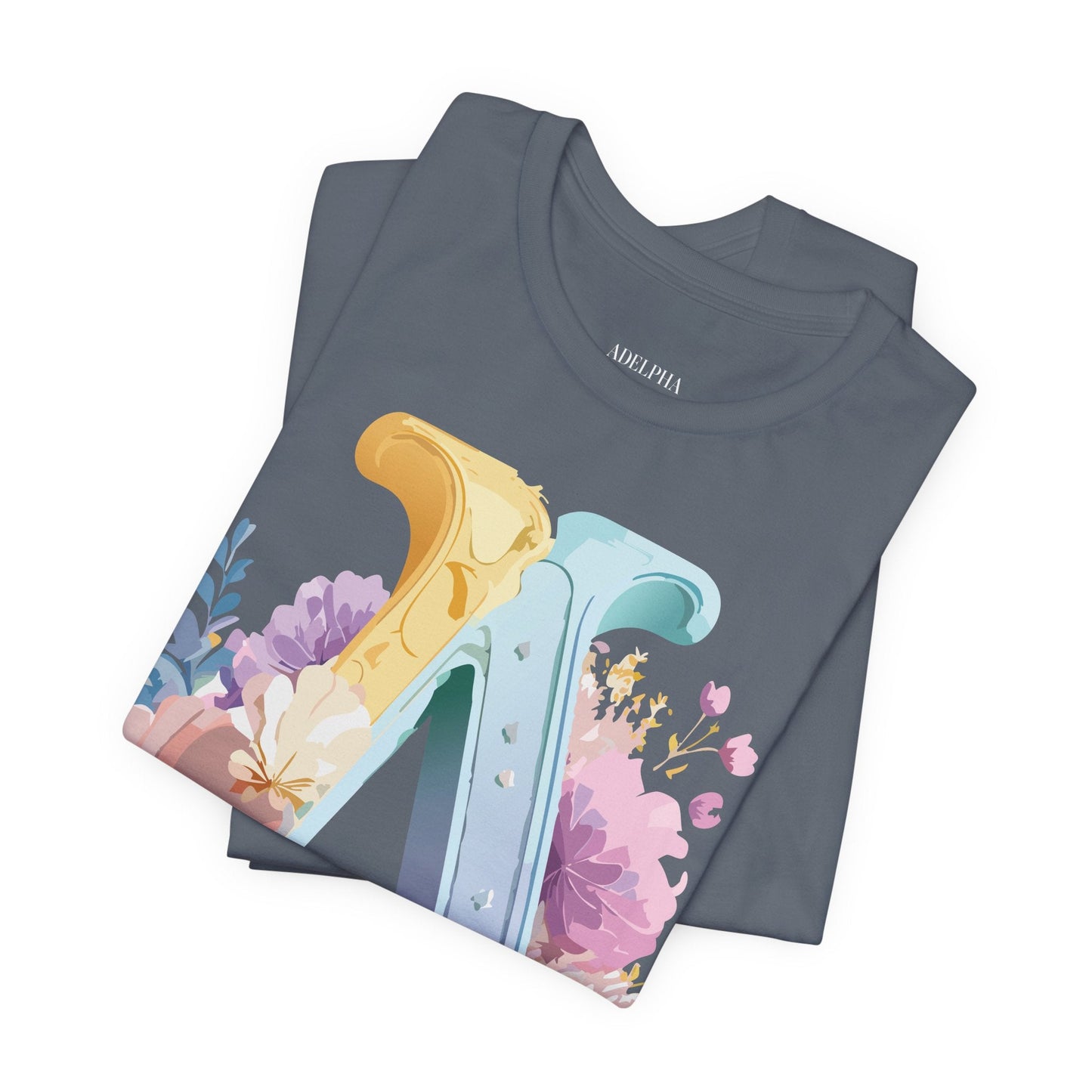 Letter A Shirt Unisex Graphic Tee With Vintage Inspired Adelpha Artwork For Everyday Wear