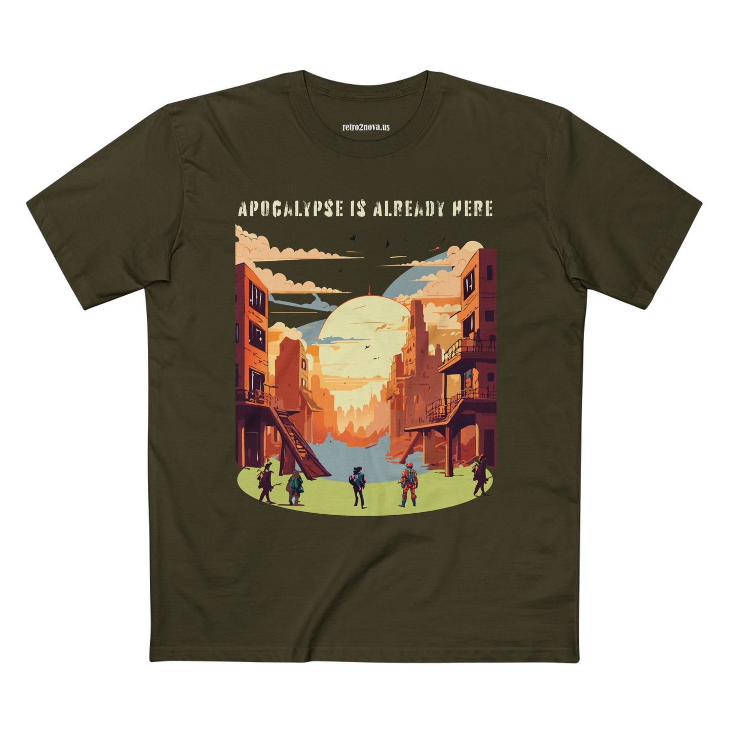 Cataclysm Doomsday Shirt Unisex Premium Cotton Tee Original Art Design Retro2Nova