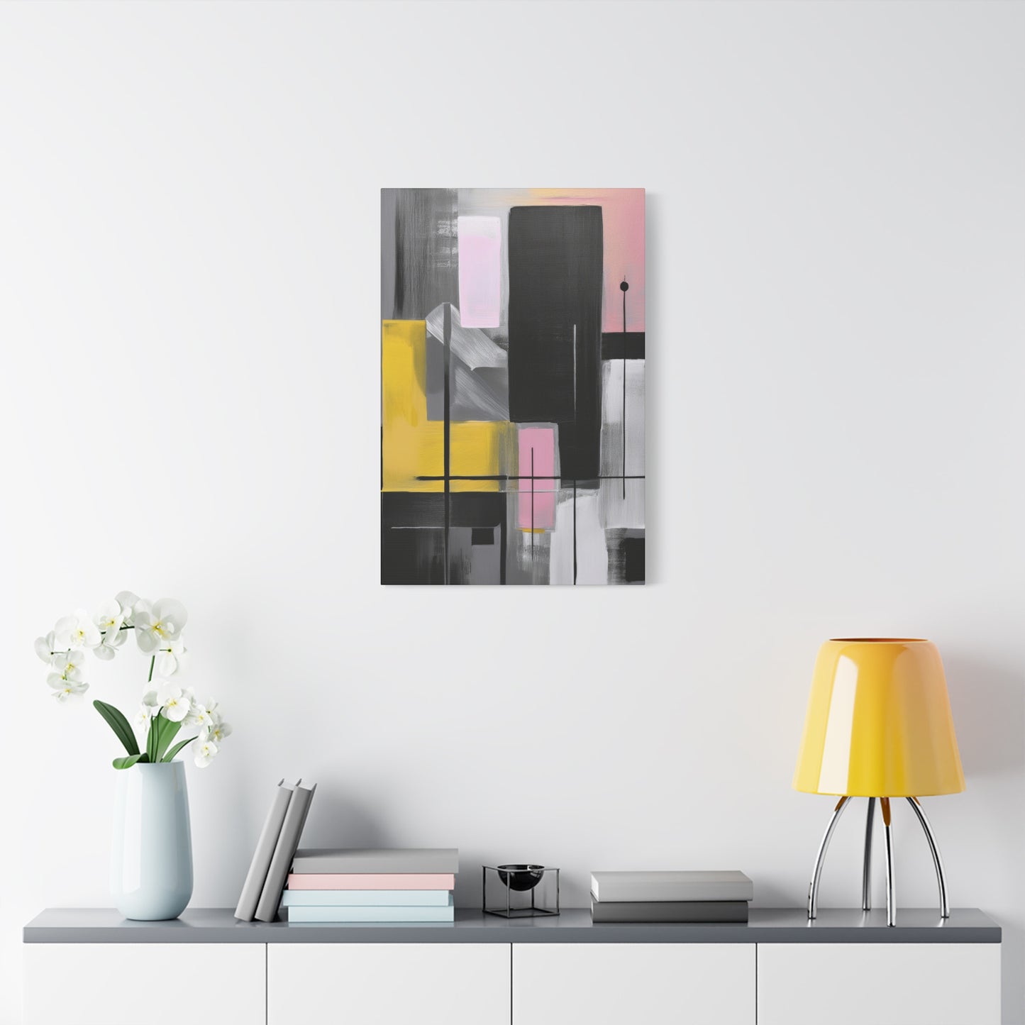 Abstract Geometric Painting Print Canvas 20x24,20x30,24x30 24x32,24x36,30x40 32x48,36x48,40x60 Pine-Wood Inner Frame ABS-39