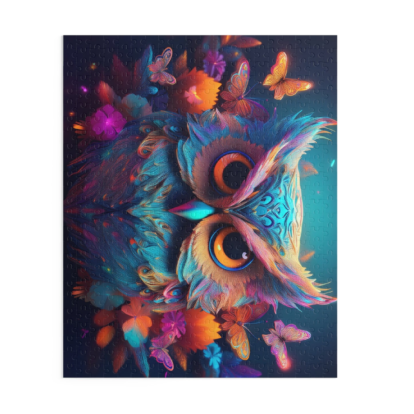 Puzzles-45 Kids Owl Puzzle 500-Piece | Floral Owl Puzzle 500-Piece, Birds Kids Puzzles Size: 16" x 20",  Ages 9+