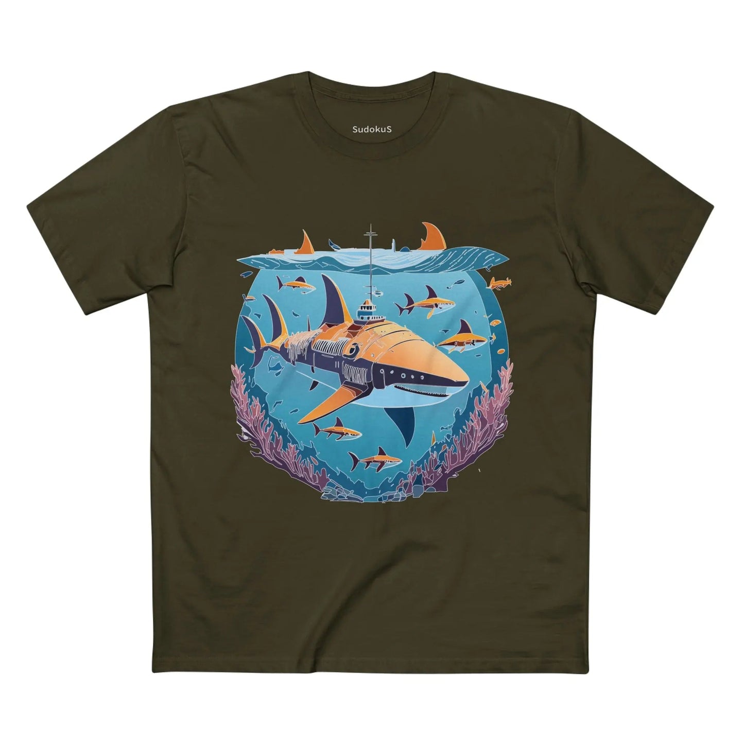 Ocean Coast Graphic Unisex 100 Cotton Staple Tee 12