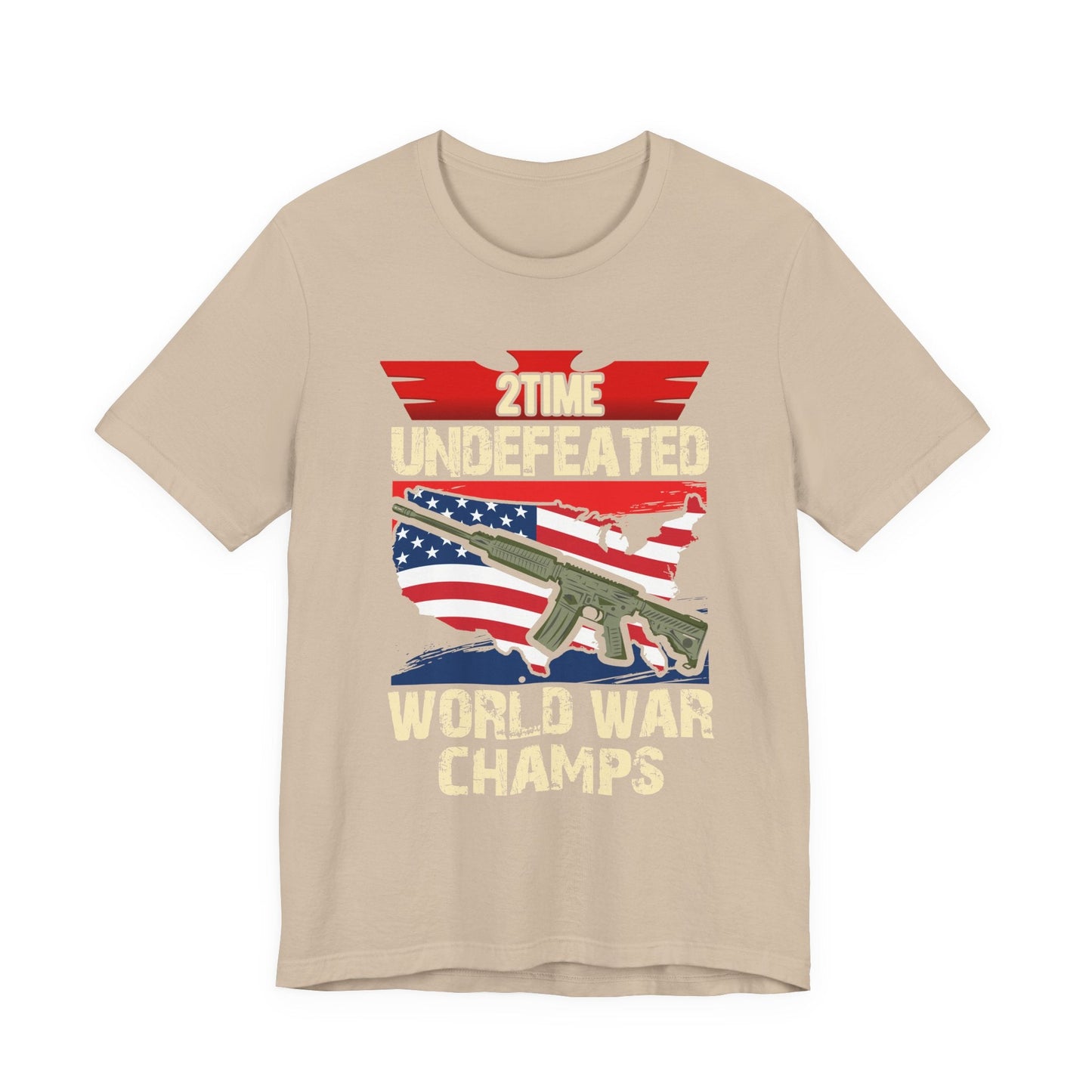 Army Veteran Patriotic Graphic Design Unisex Cotton T-Shirt v15