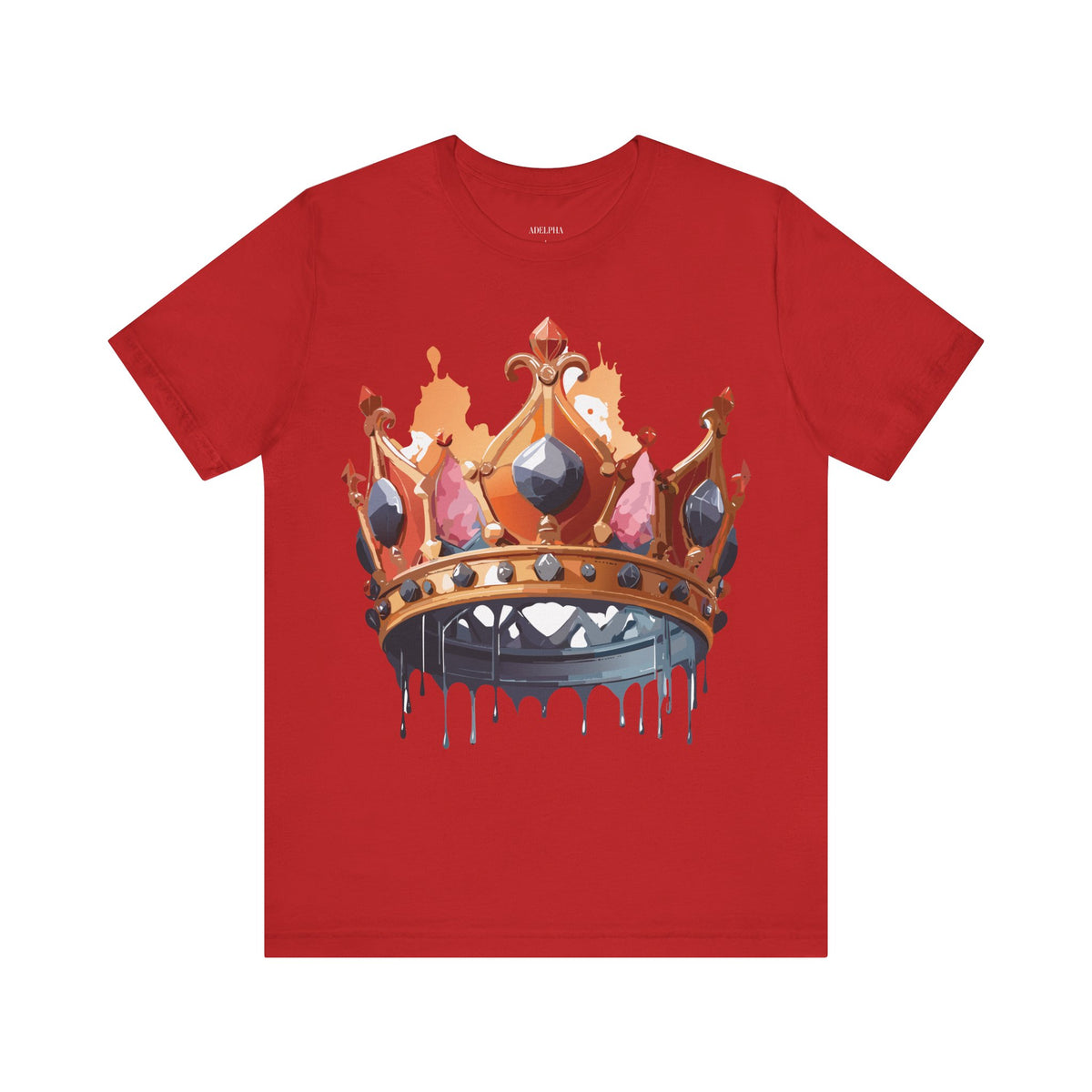Crown Graphic Unisex Cotton Bella+Canvas Tee with Art Design n112
