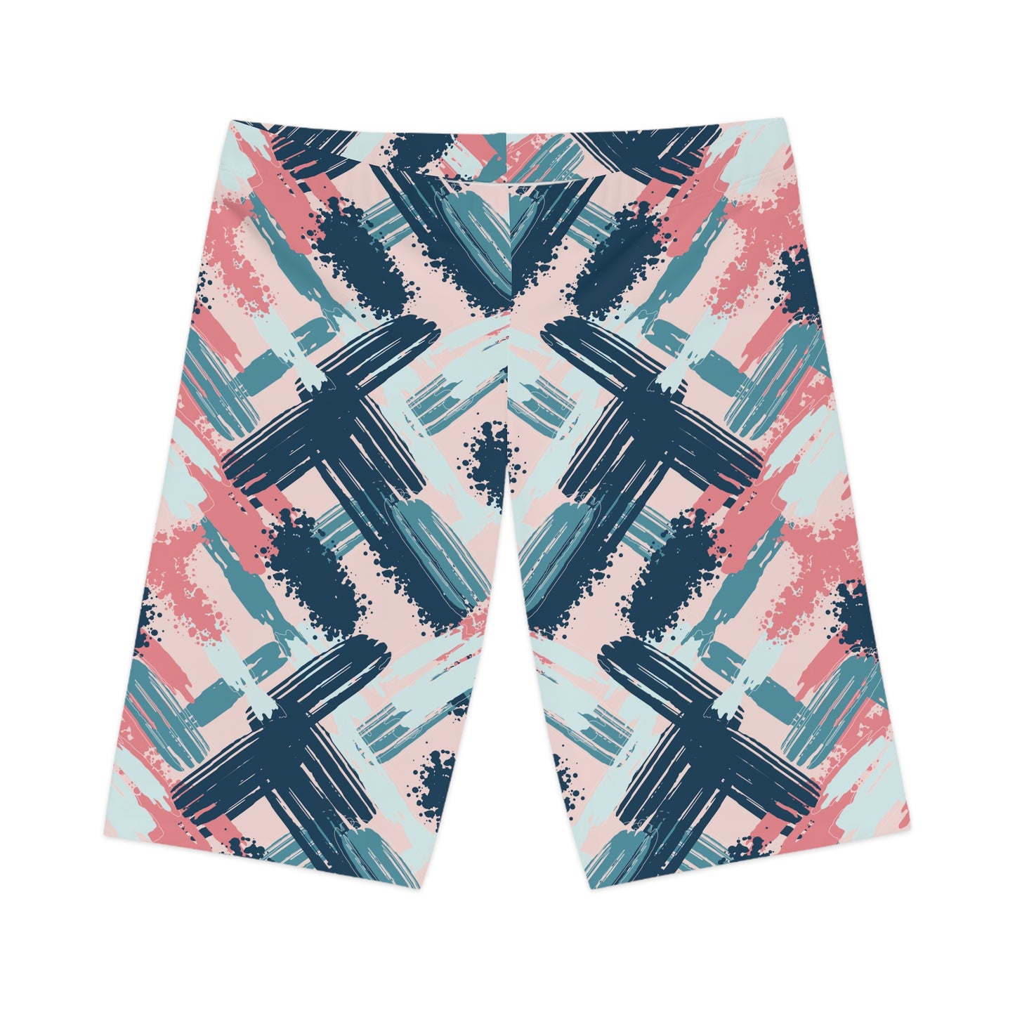 Abstract Biker Shorts