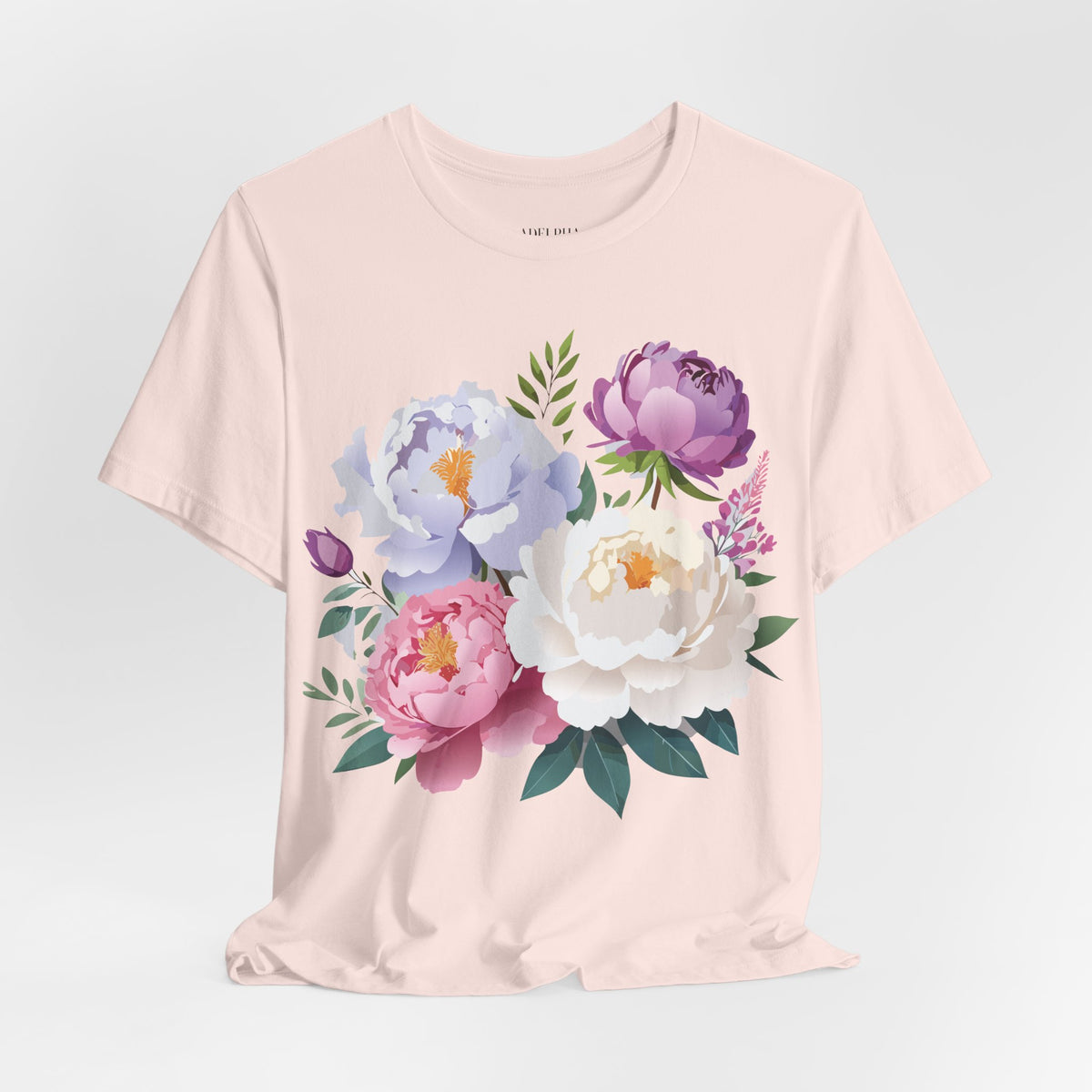 Floral Graphic Tee Shirt - Bella+Canvas Unisex 100 Cotton 30