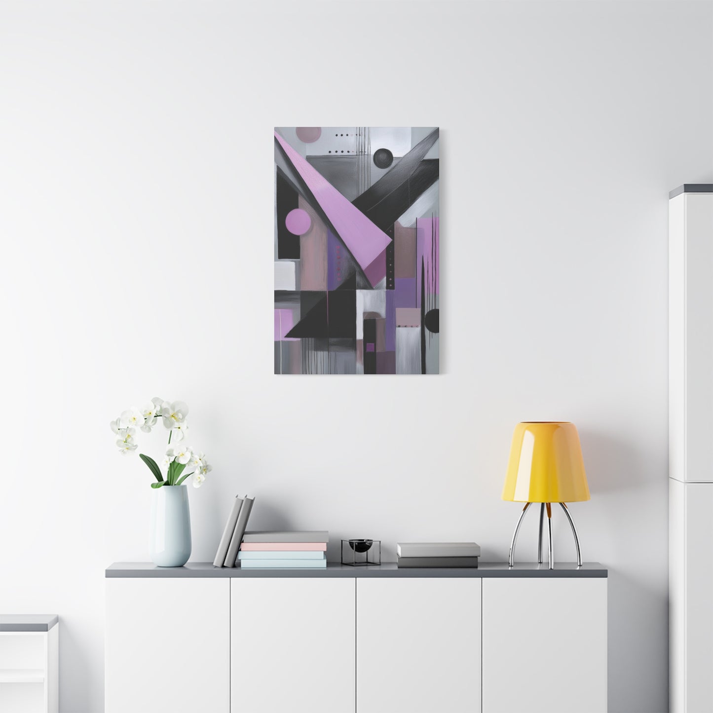 Abstract Geometric Painting Print Canvas 20x24,20x30,24x30 24x32,24x36,30x40 32x48,36x48,40x60 Pine-Wood Inner Frame ABS-43