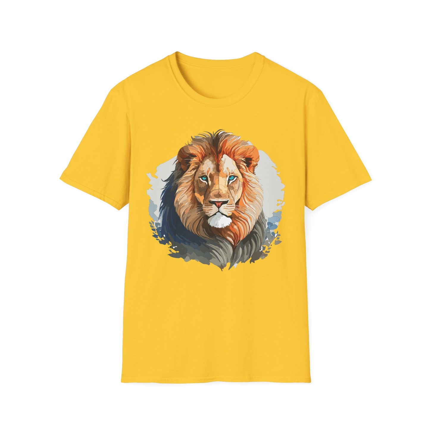 Lion Shirt Unisex Animal Tee Gildan Softstyle 64000 100 Percent Ring Spun Cotton