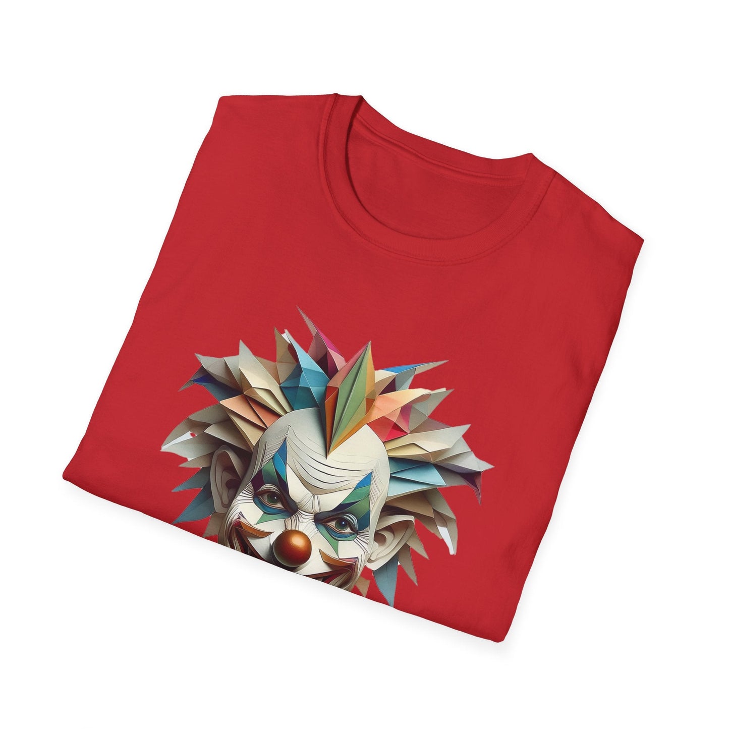 Clown Shirt Unisex Funny Circus Tee Gildan Softstyle 64000 Short Sleeve Cotton Tee