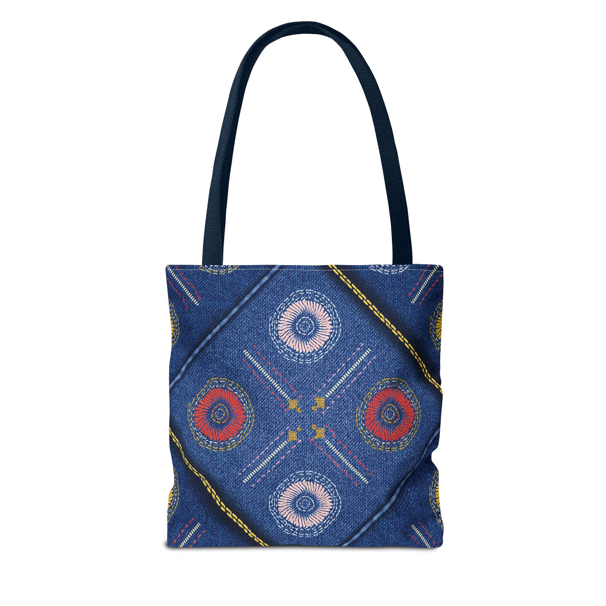 Diwali Graphic Denim Fabric Imitation Print Unisex Canvas Bag Poly Spun 3 Sizes Tote Bag 205-20