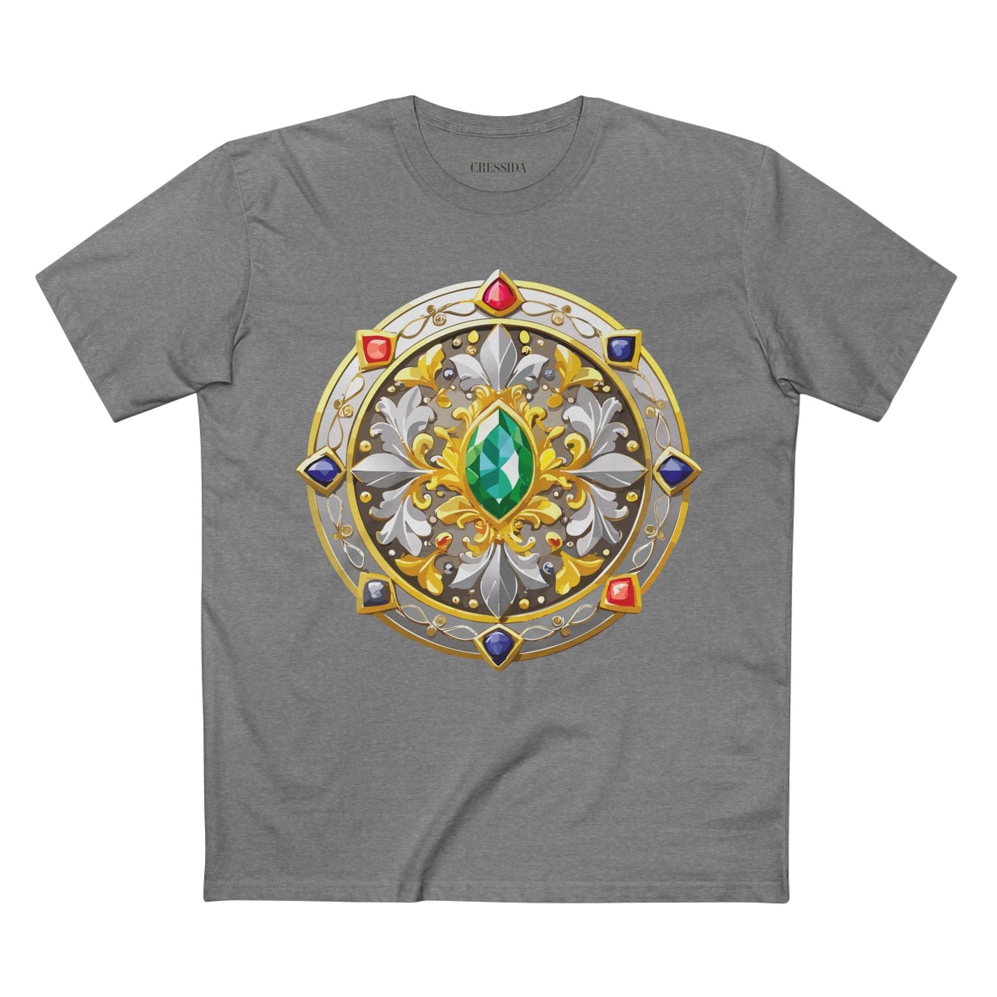 Medallion Graphic T-Shirt Unisex 100 Cotton With Gold Art Design Medal Tee 5