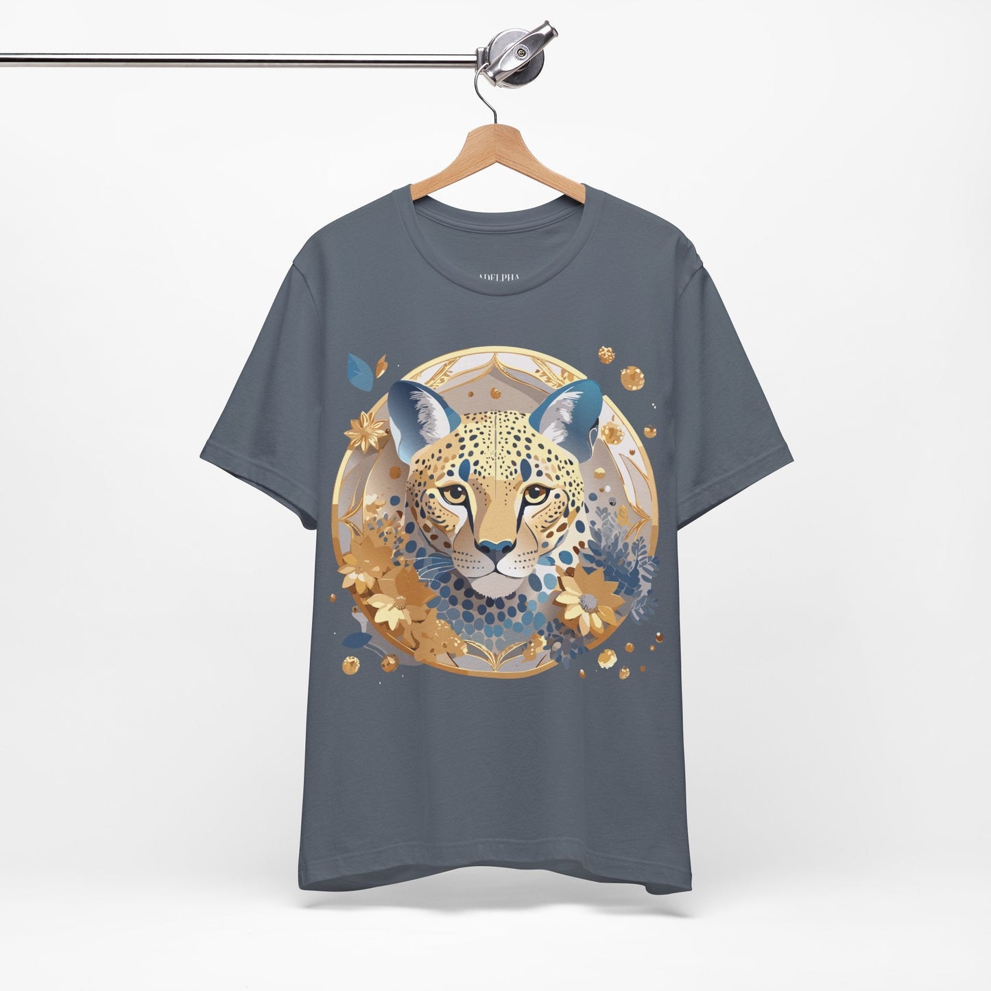 Adelpha Medallion Graphic Tee Unisex Short Sleeve Vintage Inspired Art Design Premium Cotton Jersey