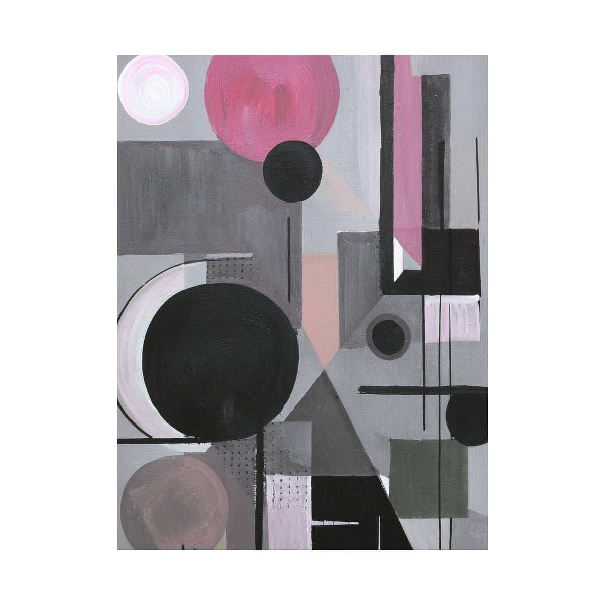 Abstract Geometric Painting Print Canvas 20x24,20x30,24x30 24x32,24x36,30x40 32x48,36x48,40x60 Pine-Wood Inner Frame ABS-42