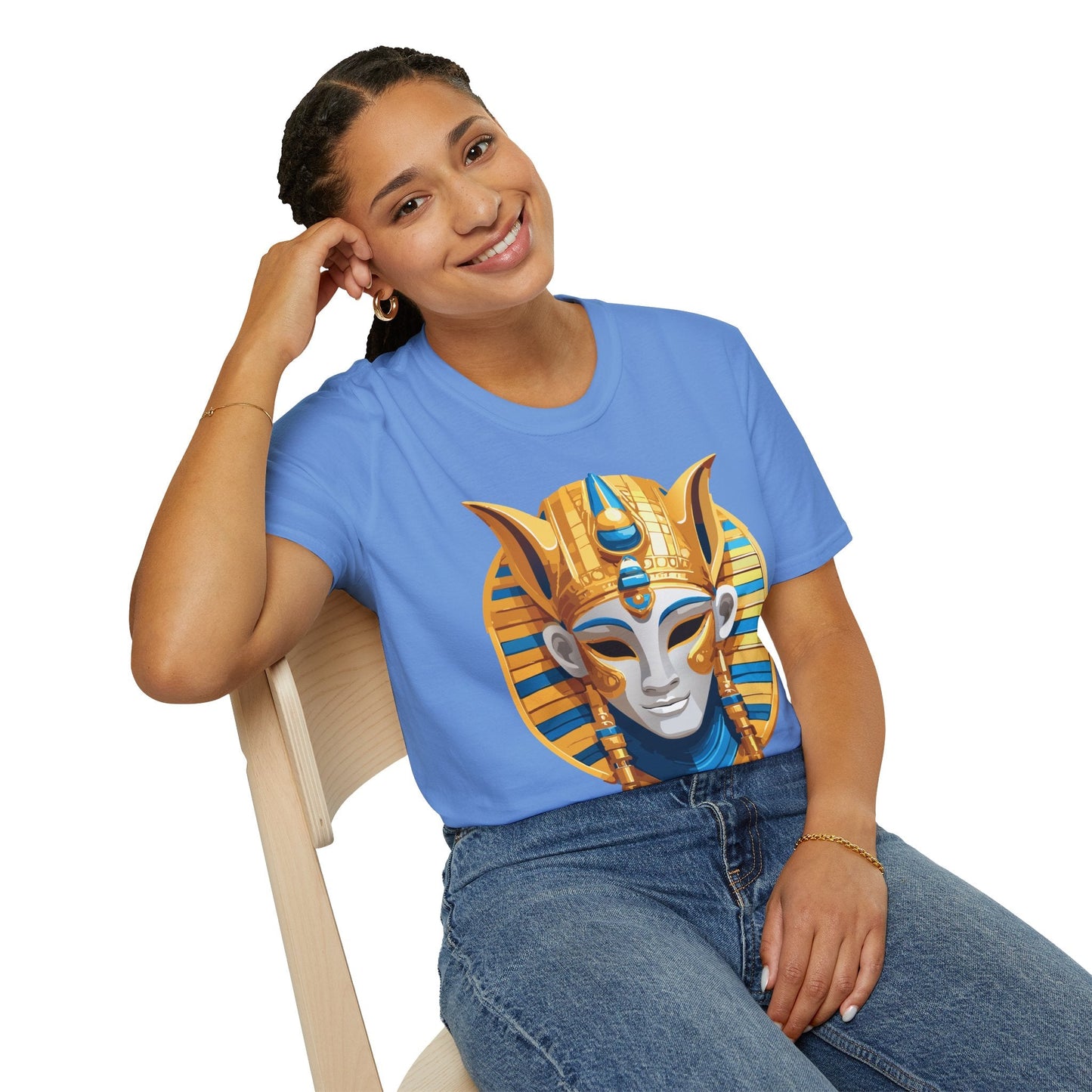 Mask Graphic Unisex Cotton Masquerade Design Artwork Tee 20