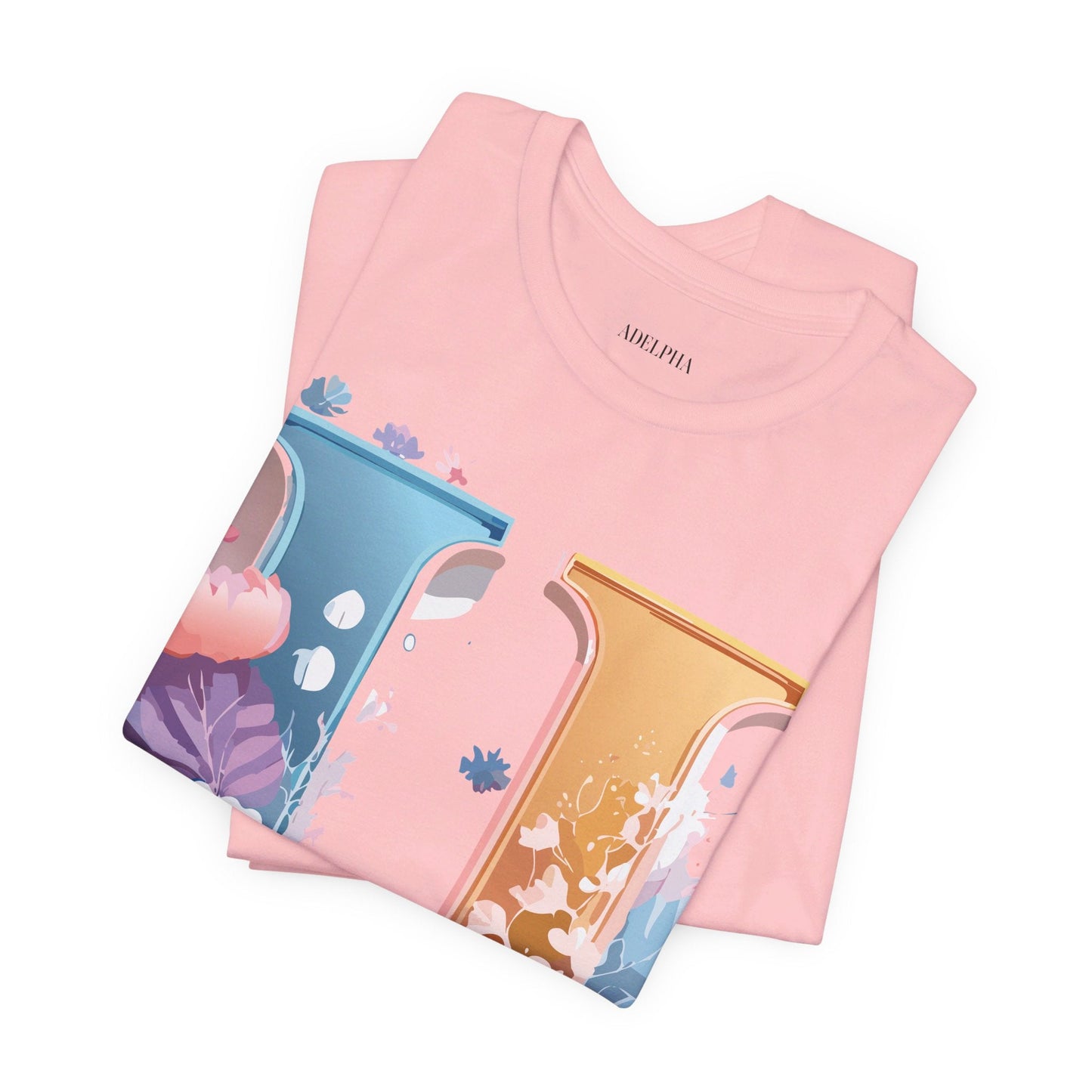 Letter U Shirt Graphic Tee Unisex Vintage Inspired Adelpha Artwork Premium Short Sleeve
