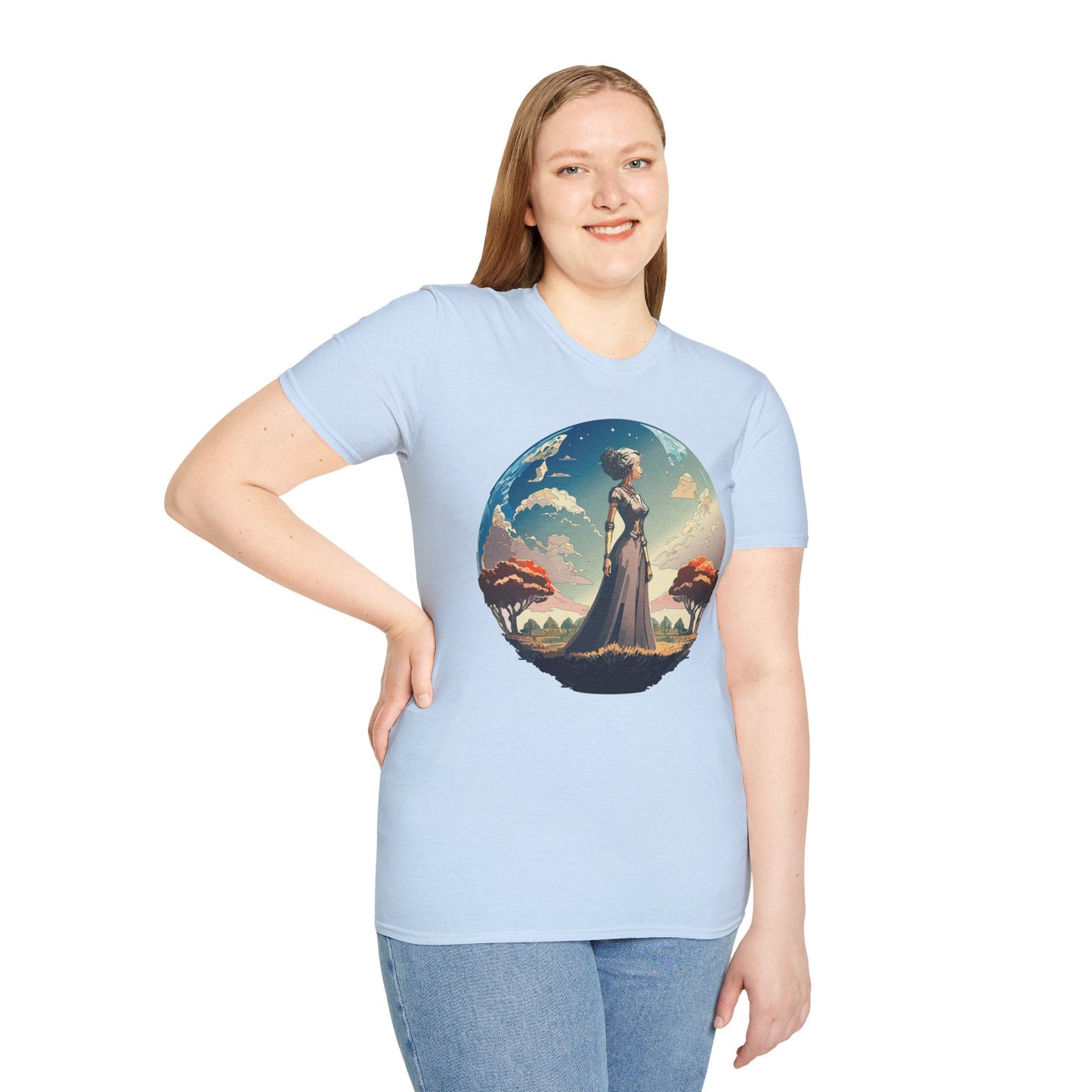 Womens Graphic T Shirt Art Design Tee Gildan Softstyle 64000 Unisex Cotton Short Sleeve