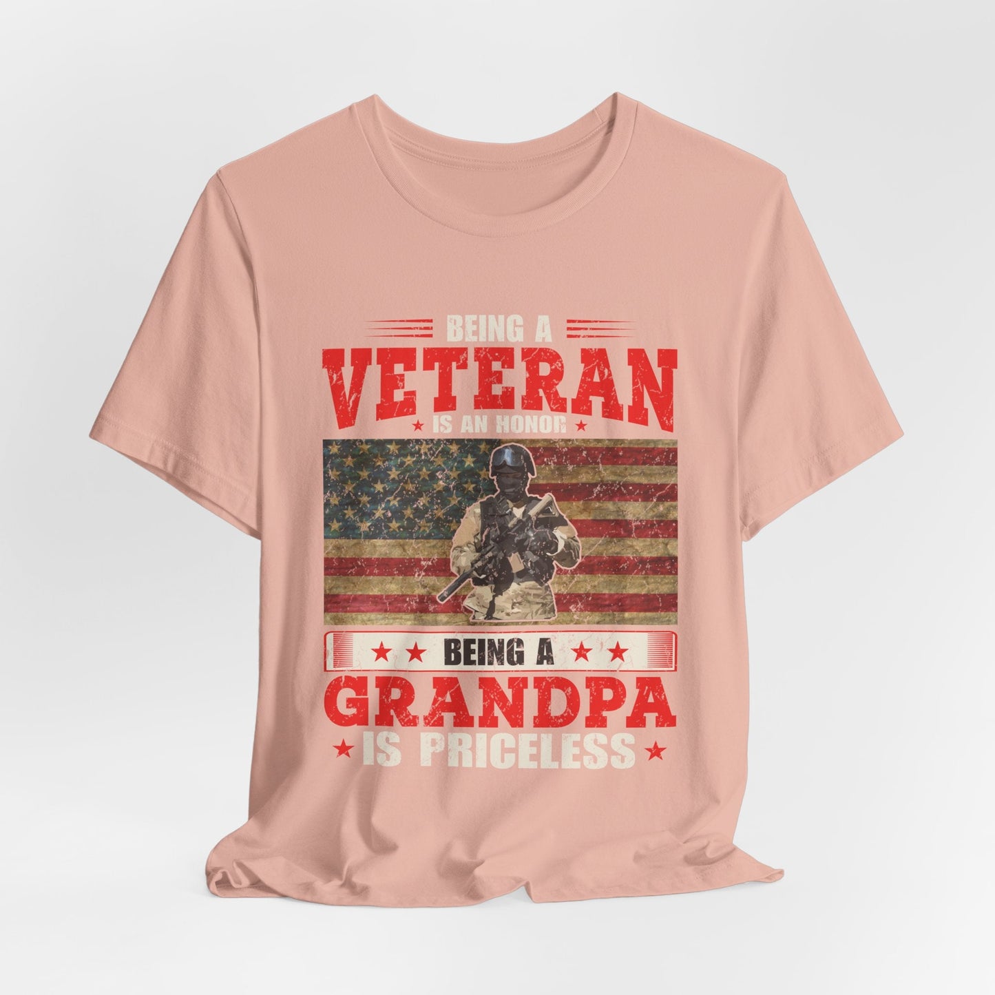 Army Veteran Patriotic Graphic Design Unisex Cotton T-Shirt v34