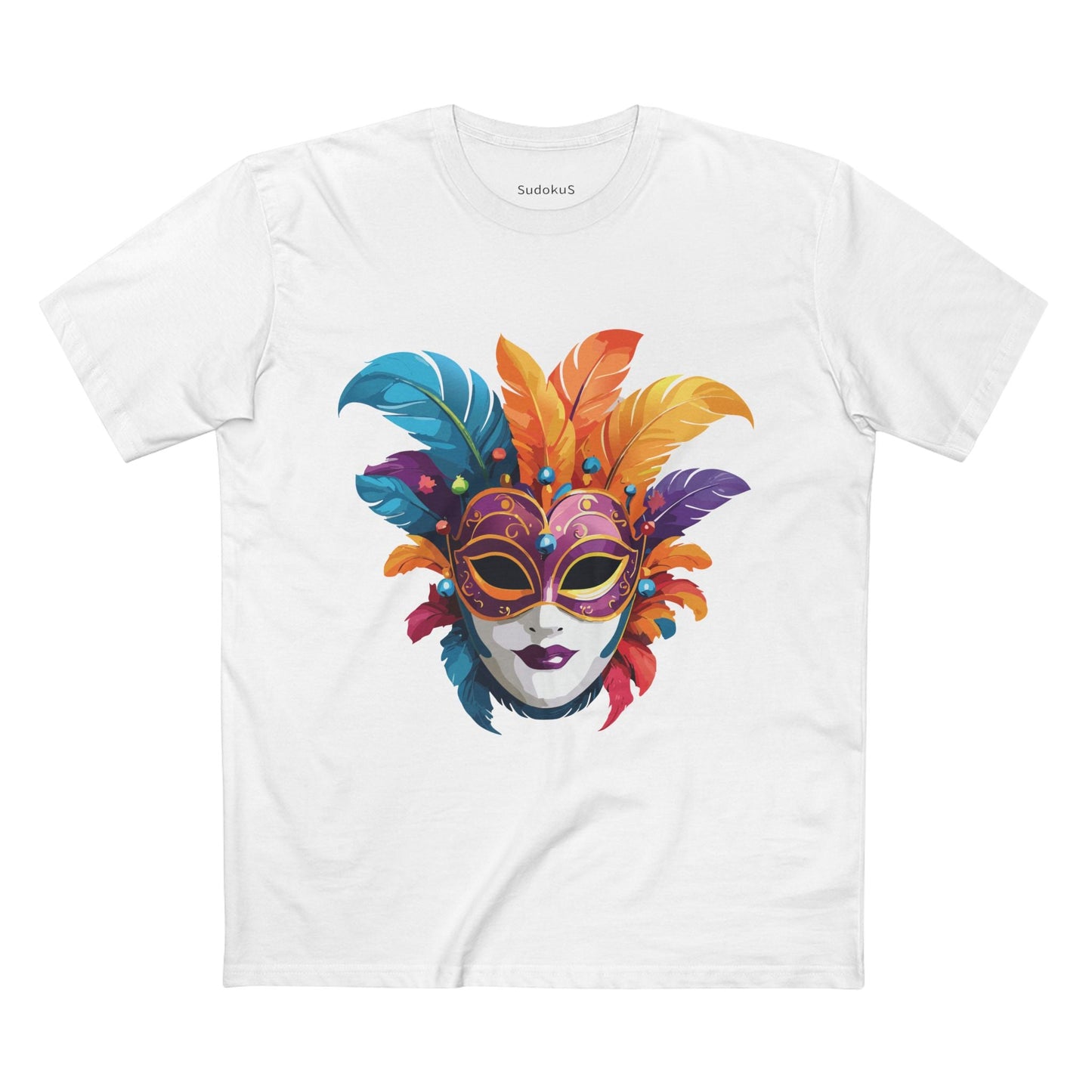 Mask Graphic Unisex 100 Cotton Staple Tee 38