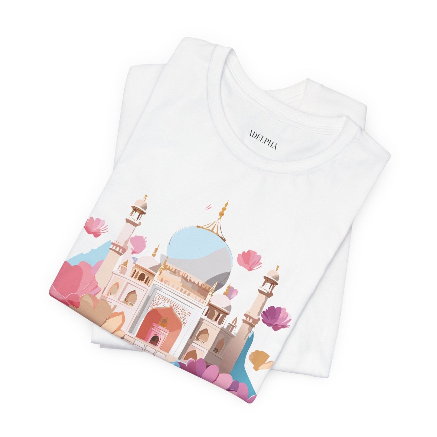 Tourist Shirt Taj Mahal Graphic Tee Unisex Short Sleeve Art From Adelpha Vintage Inspired