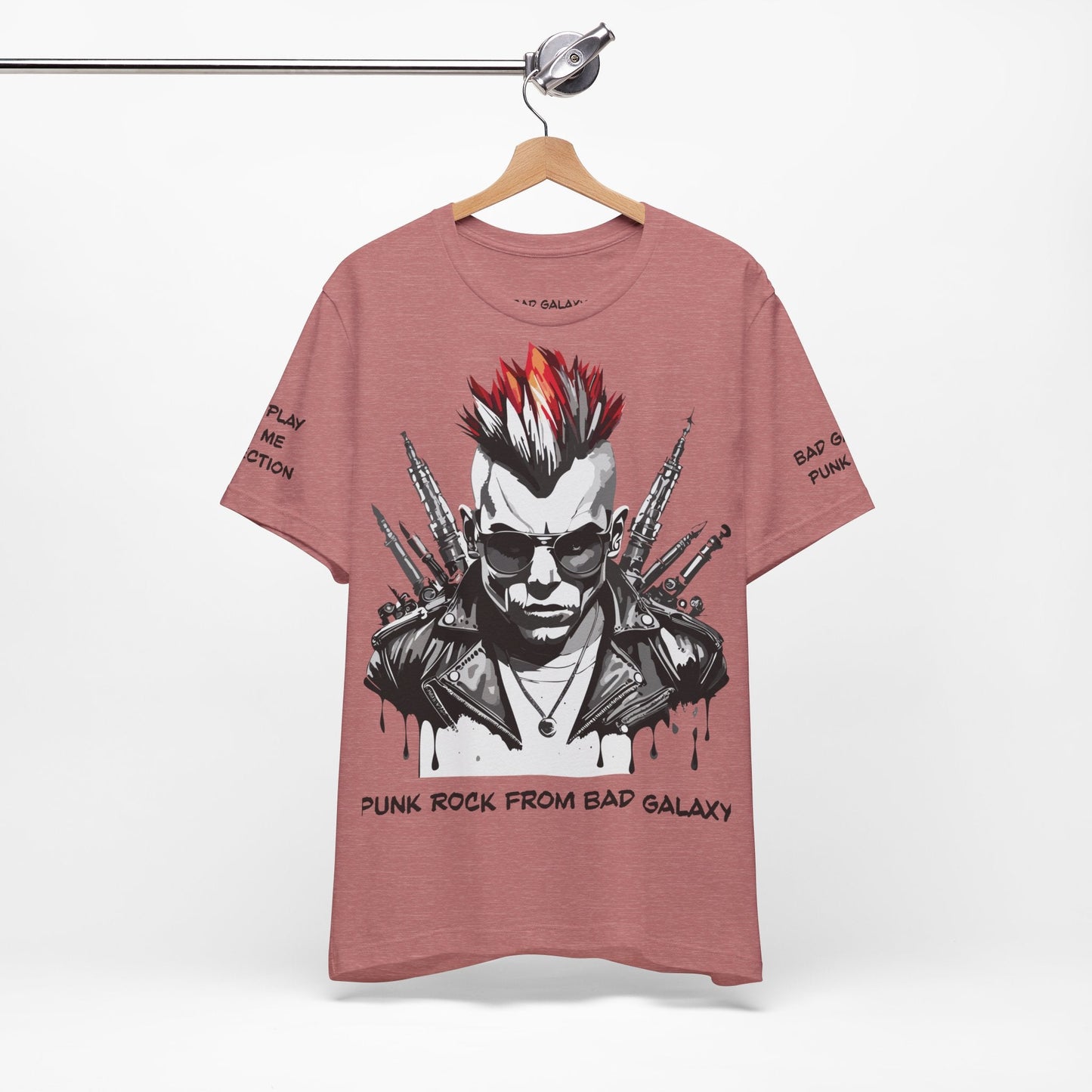 Punk Rock Tee Shirt Made To Order 100 Percent Cotton Lightweight Printed In USA Free Shipping