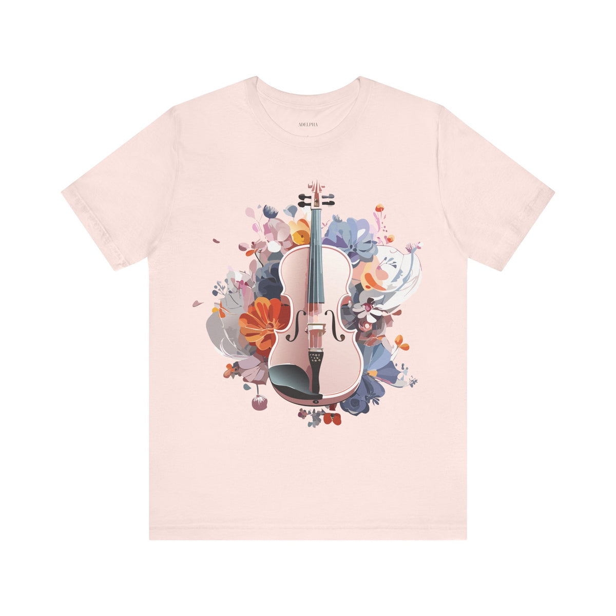 Music Graphic Unisex Cotton Bella+Canvas Tee with Art Design m136