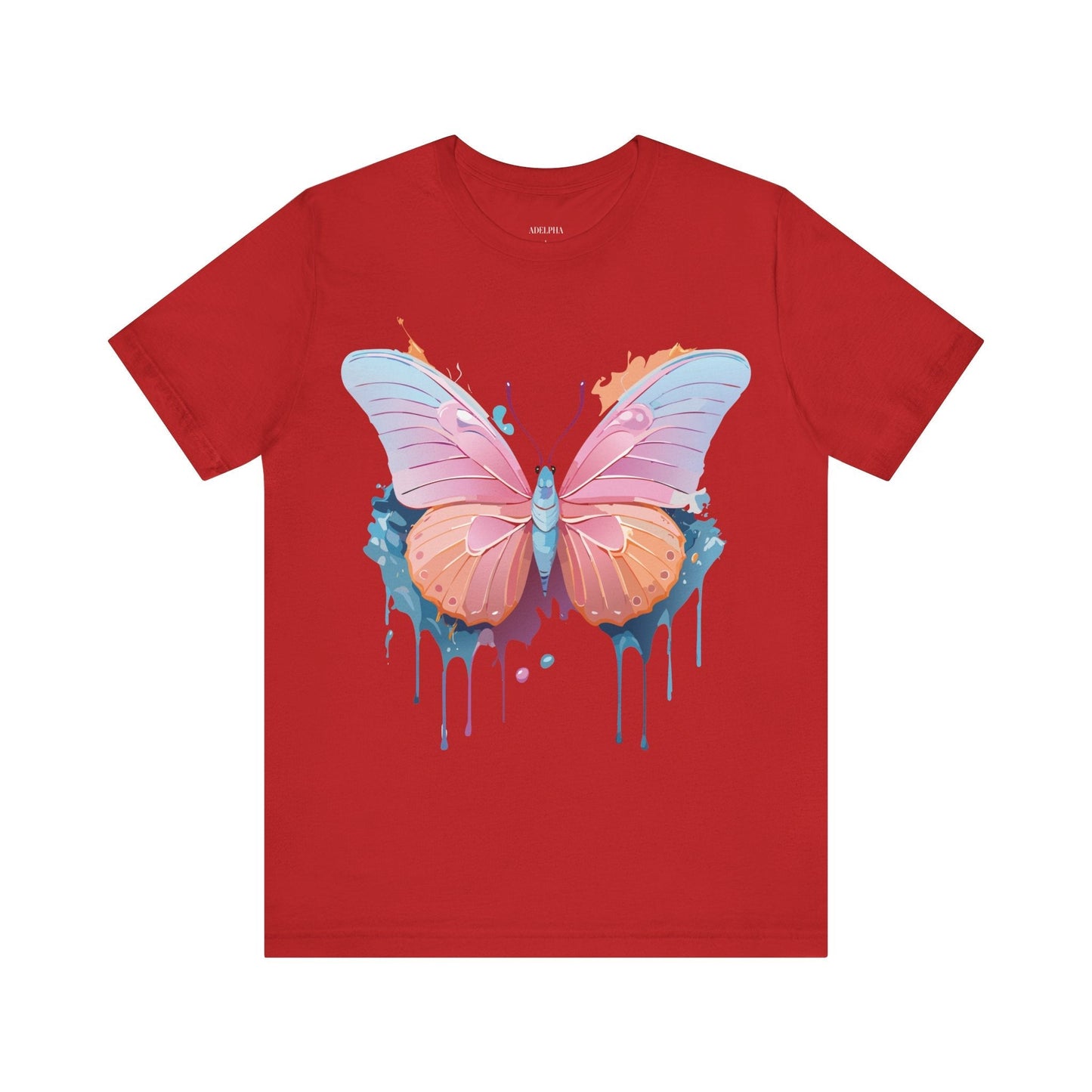 Butterfly Graphic Unisex 100 Cotton Lightweight Vintage Design Jersey Tee 88