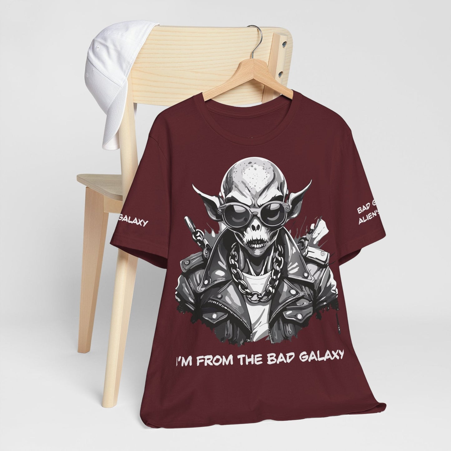 Alien Tee Shirt From Bad Galaxy Made To Order Free Shipping 100 Percent Cotton Eco Friendly In USA