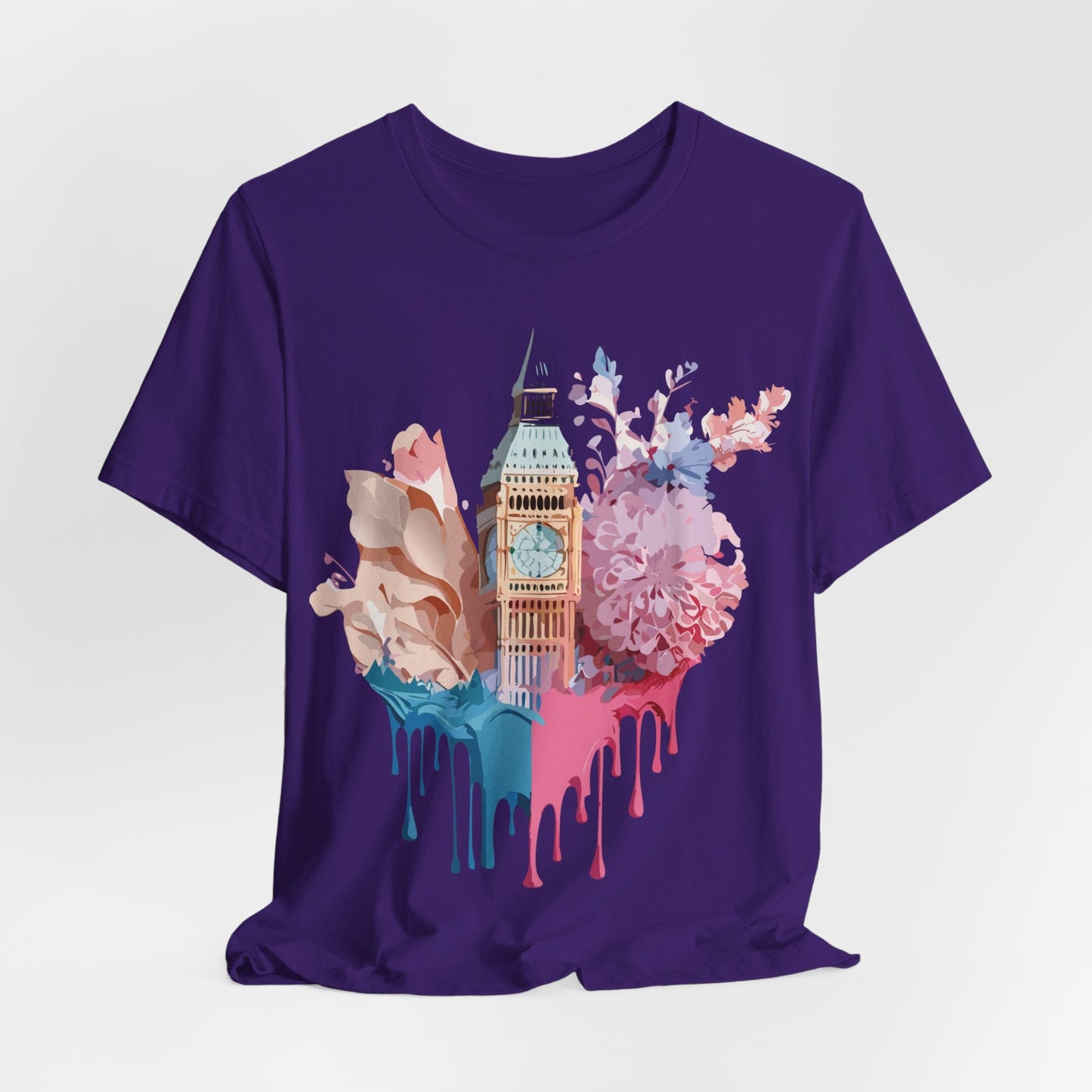 Adelpha Unisex London Tour Graphic Tee With Vintage Inspired Artwork Short Sleeve