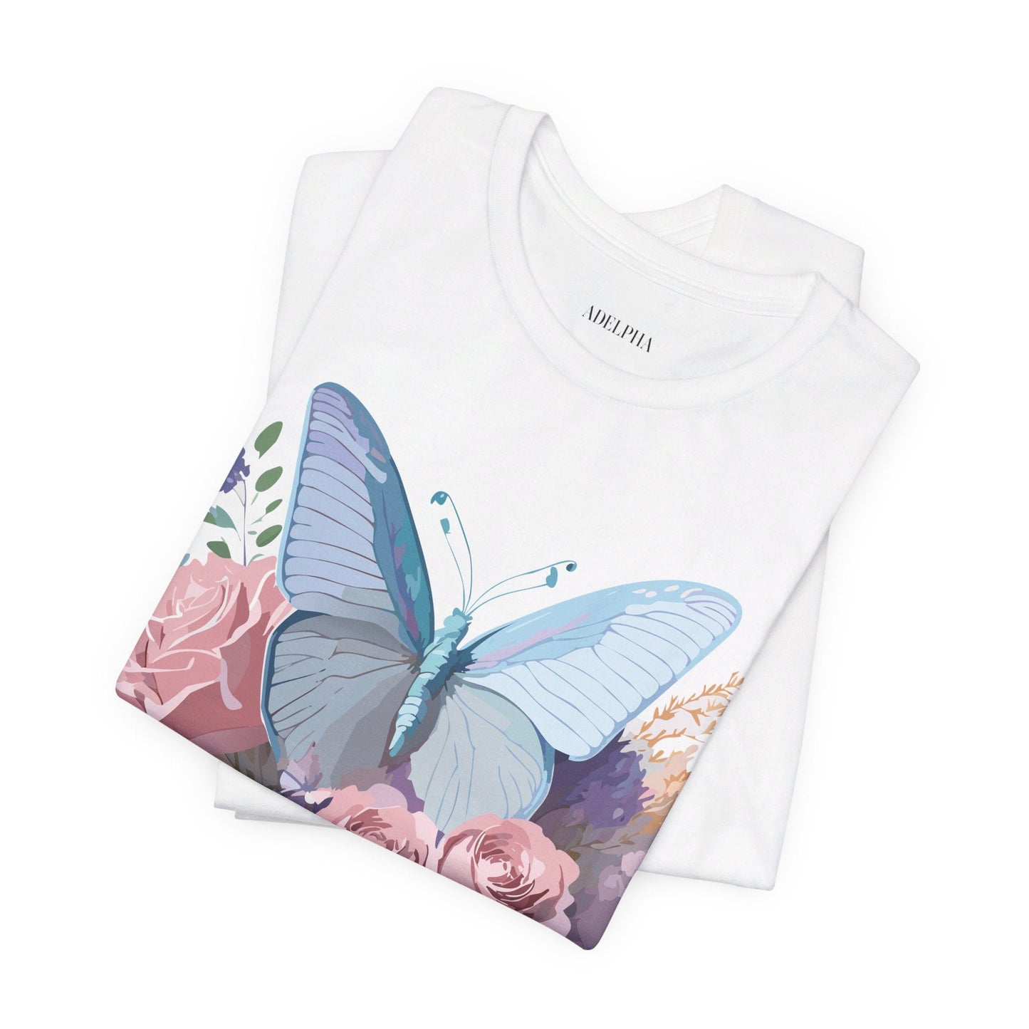 Butterfly Graphic Tee Unisex Jersey Shirt Adelpha Vintage Art Design