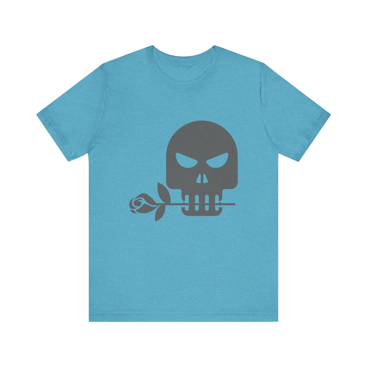 Unisex Cotton Tee Shirt with Skull